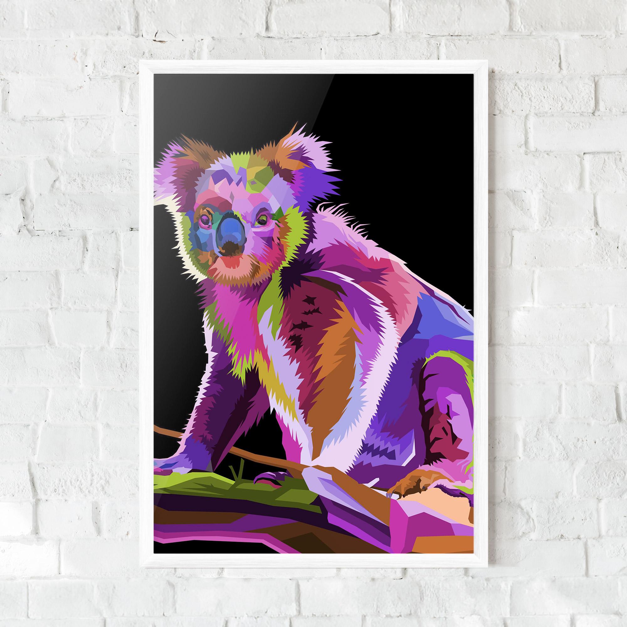 Gerahmte Poster Koala Art mockup 0