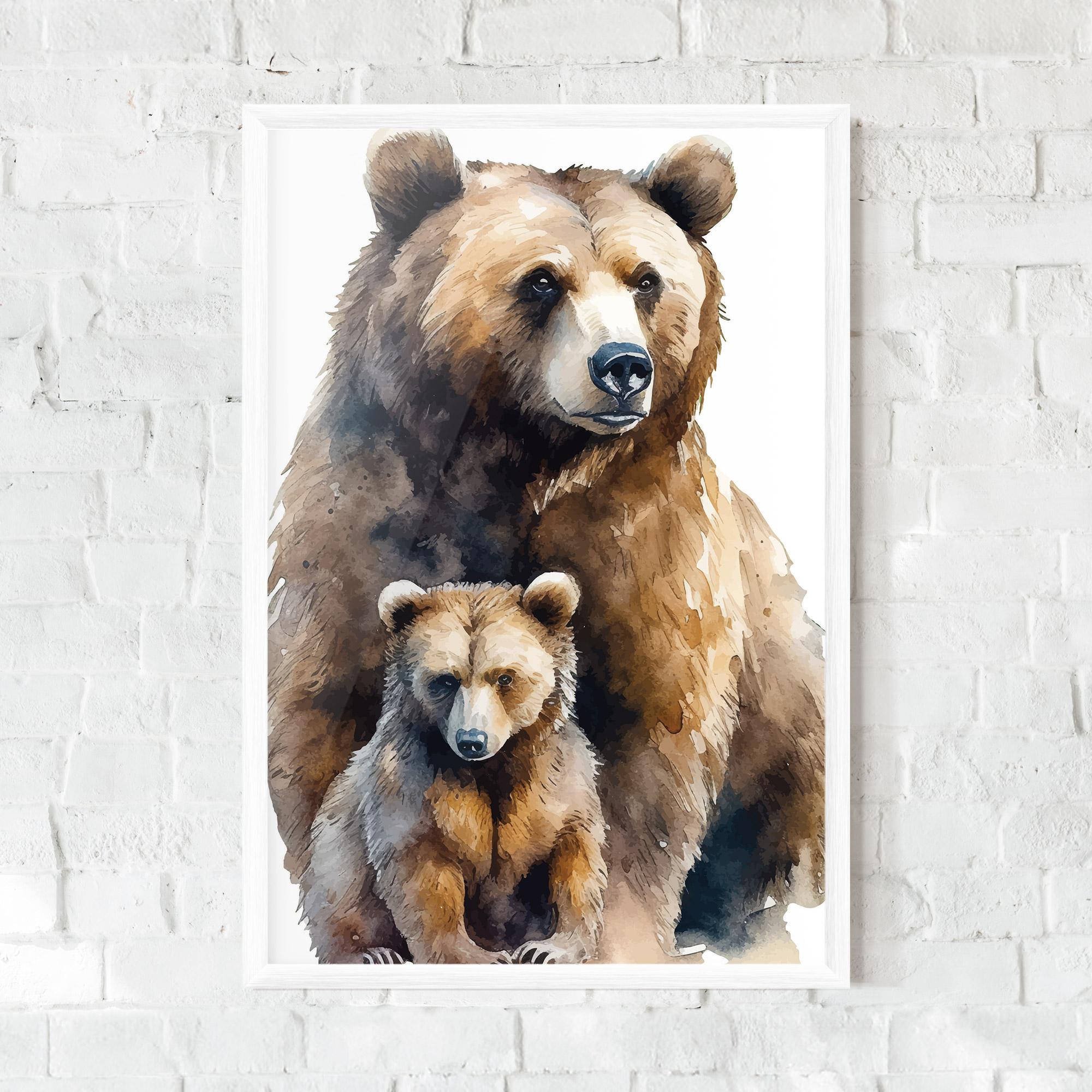 Gerahmte Poster Mama Bear mockup 0