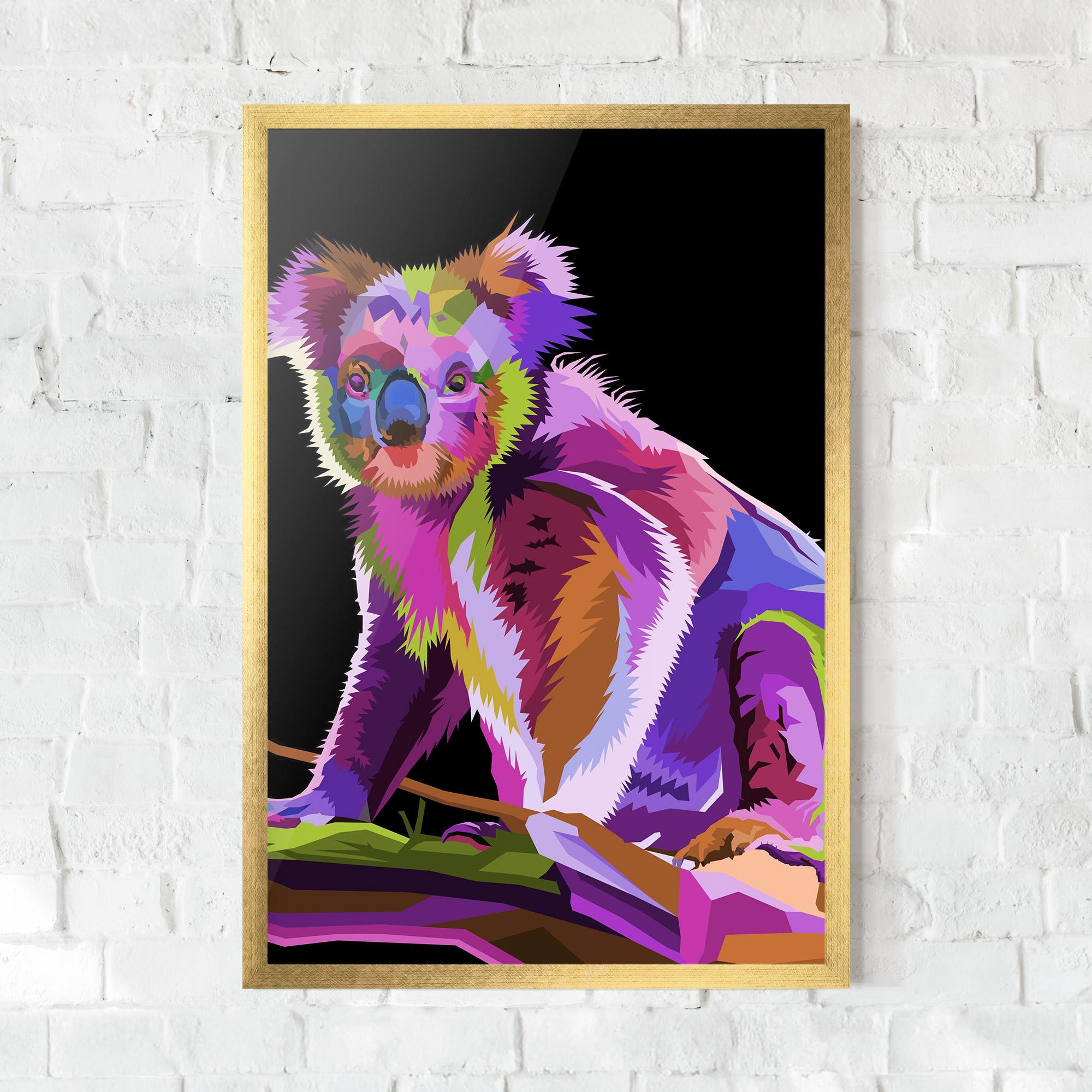 Gerahmte Poster Koala Art mockup 0