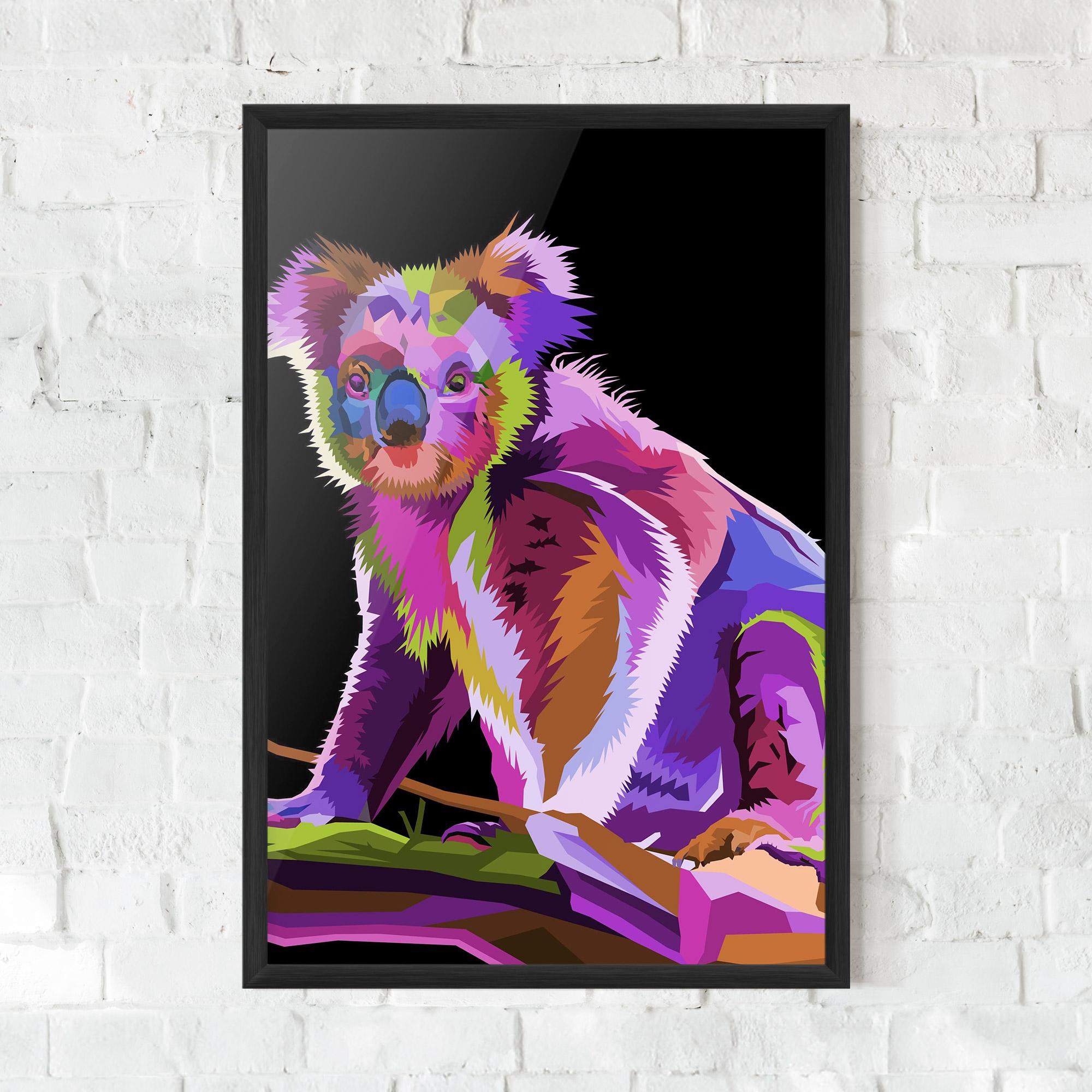 Gerahmte Poster Koala Art mockup 0