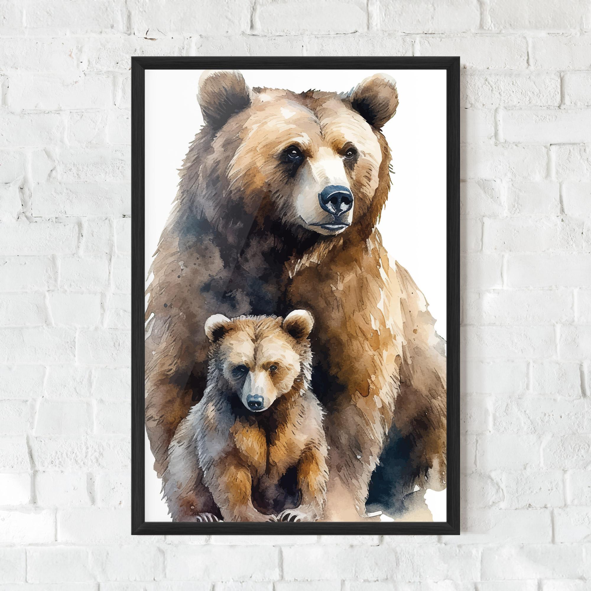Gerahmte Poster Mama Bear mockup 0