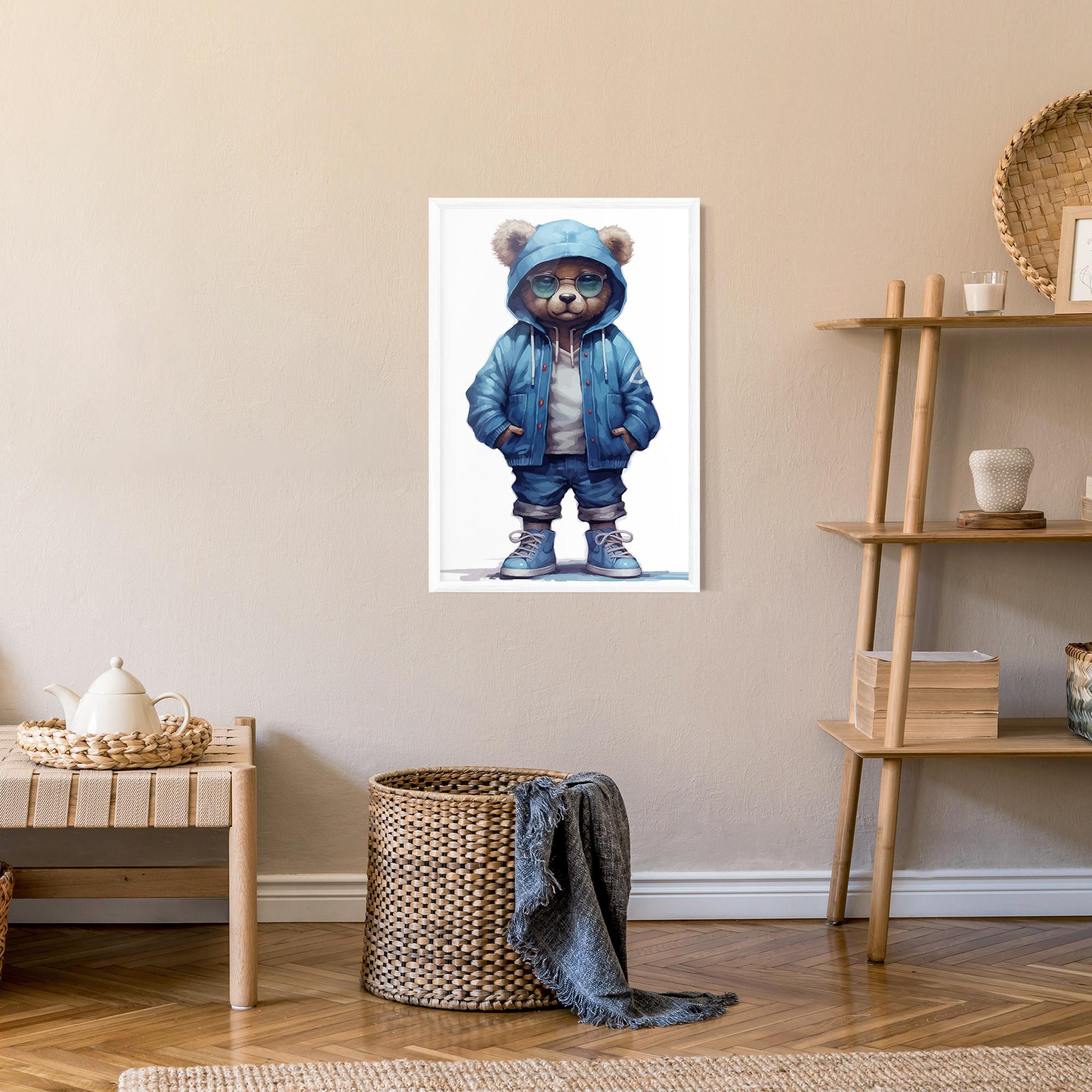 Gerahmte Poster Glasses Bear mockup 9