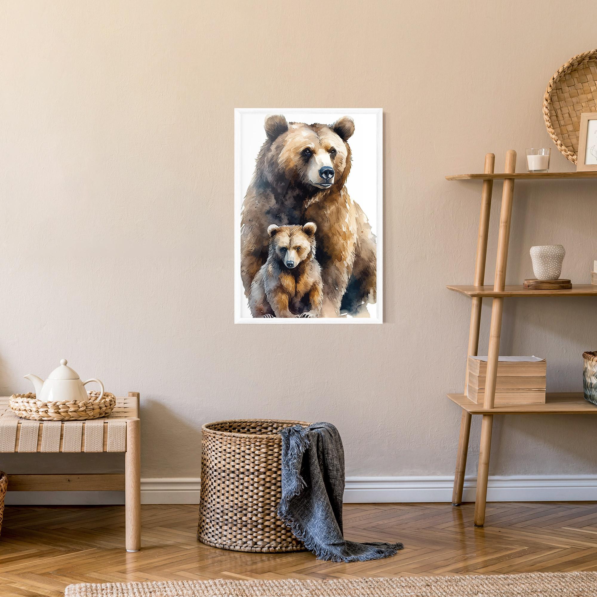 Gerahmte Poster Mama Bear mockup 9