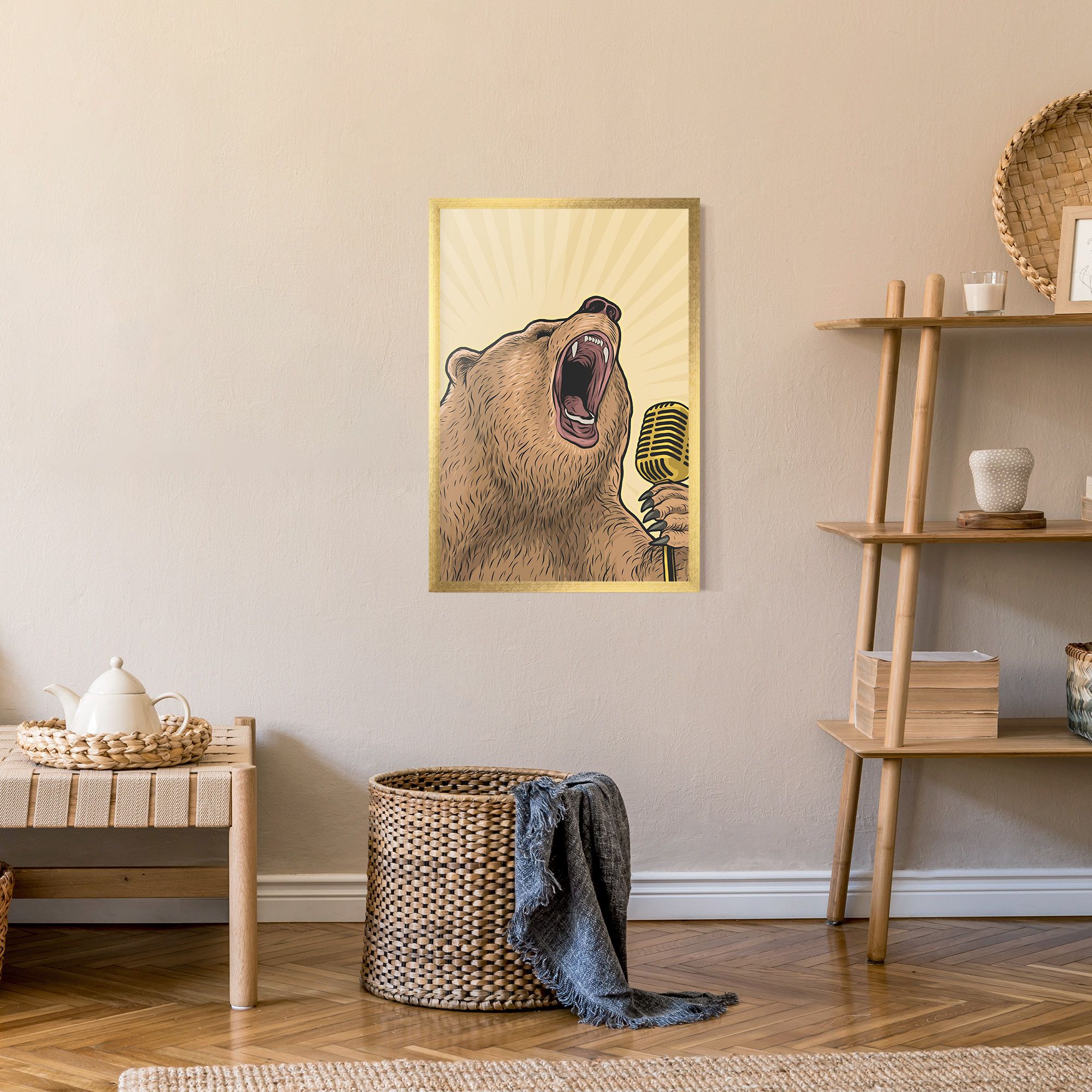 Bear Singing mockup 9