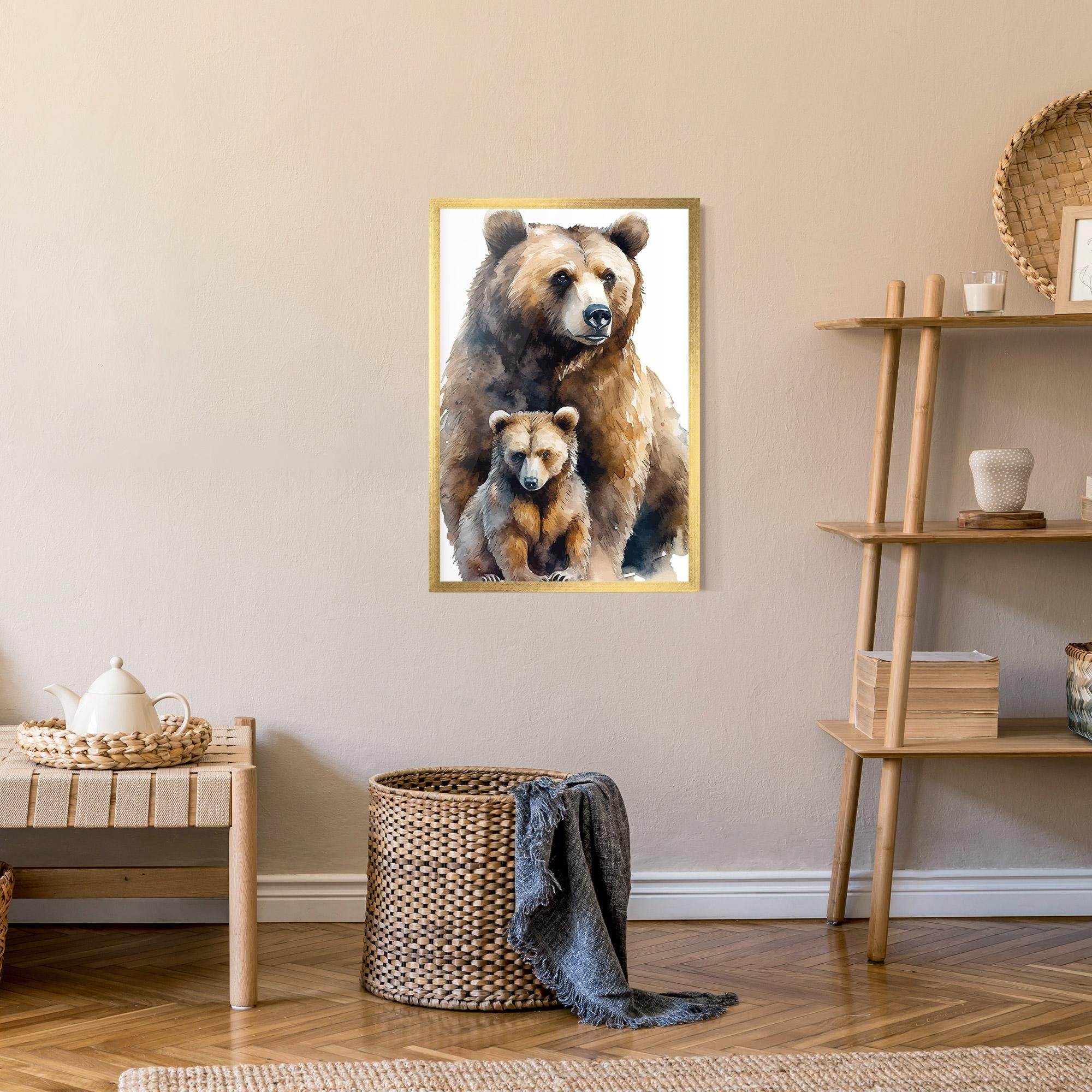 Gerahmte Poster Mama Bear mockup 9