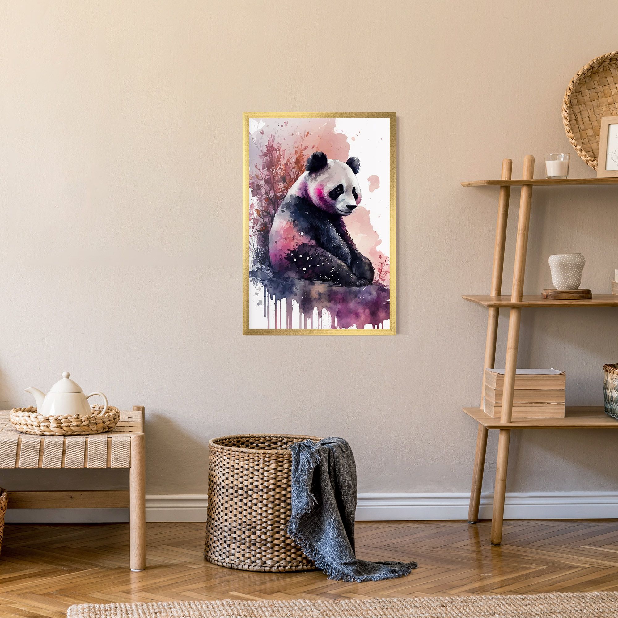 Purple Panda Art mockup 9