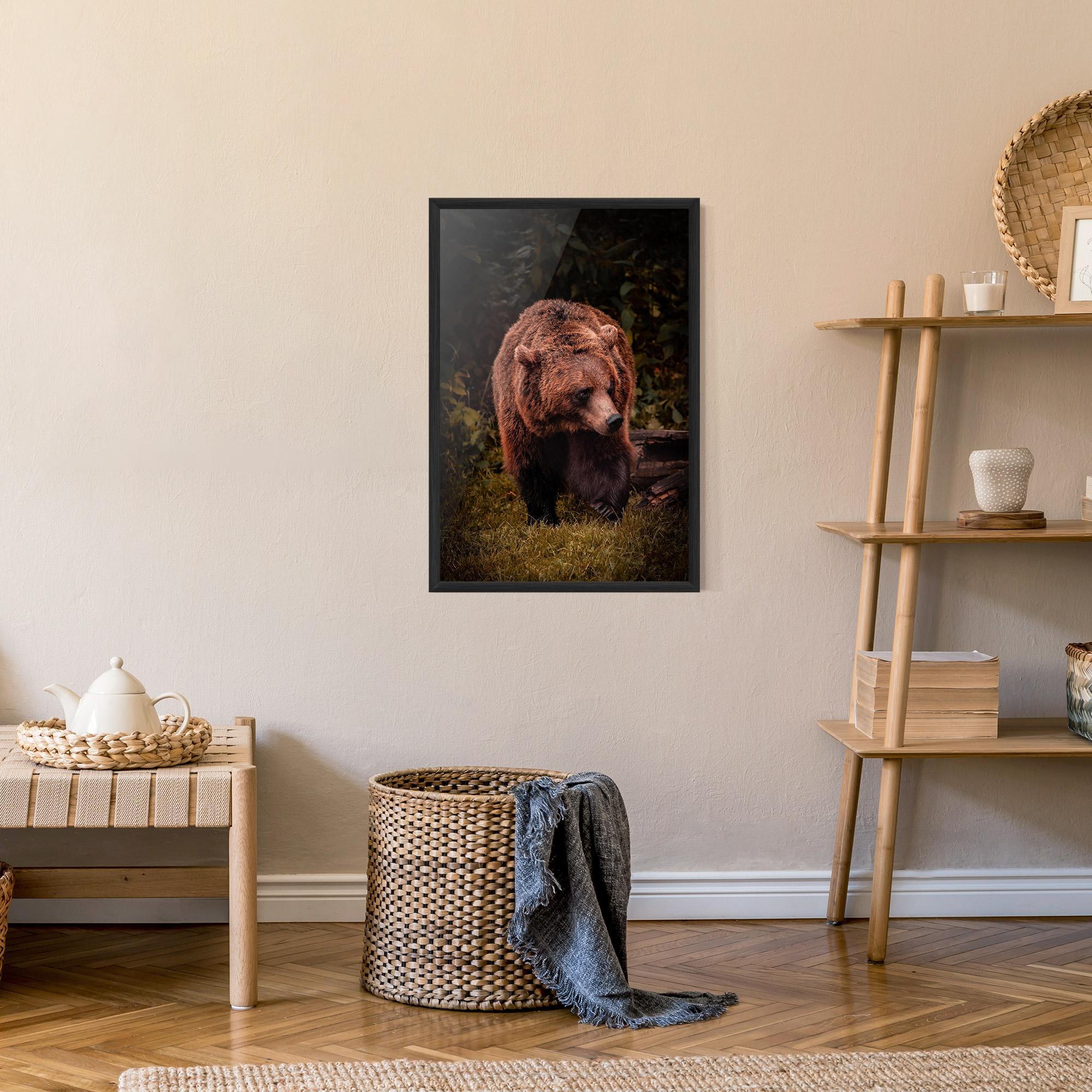Gerahmte Poster Brown Bear mockup 9