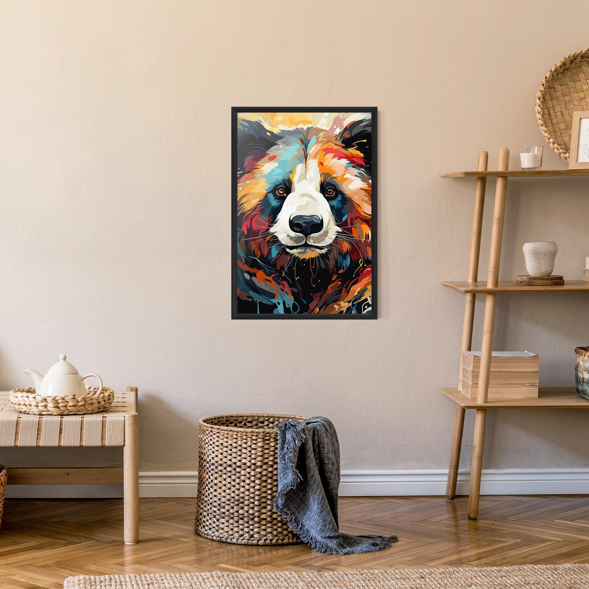 Gerahmte Poster Cream Color Bear mockup 9