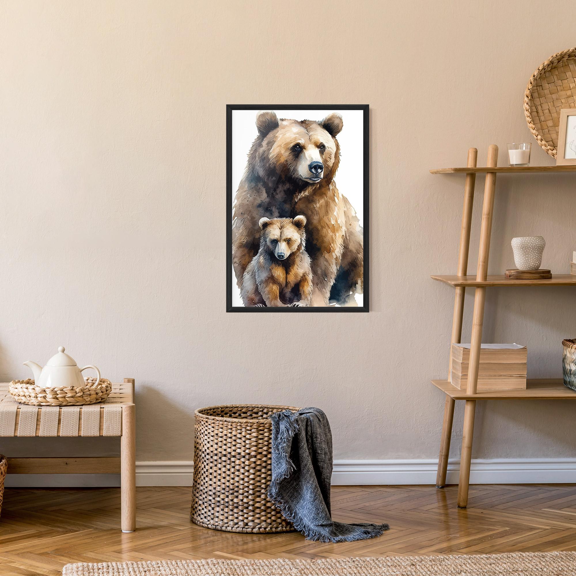 Gerahmte Poster Mama Bear mockup 9