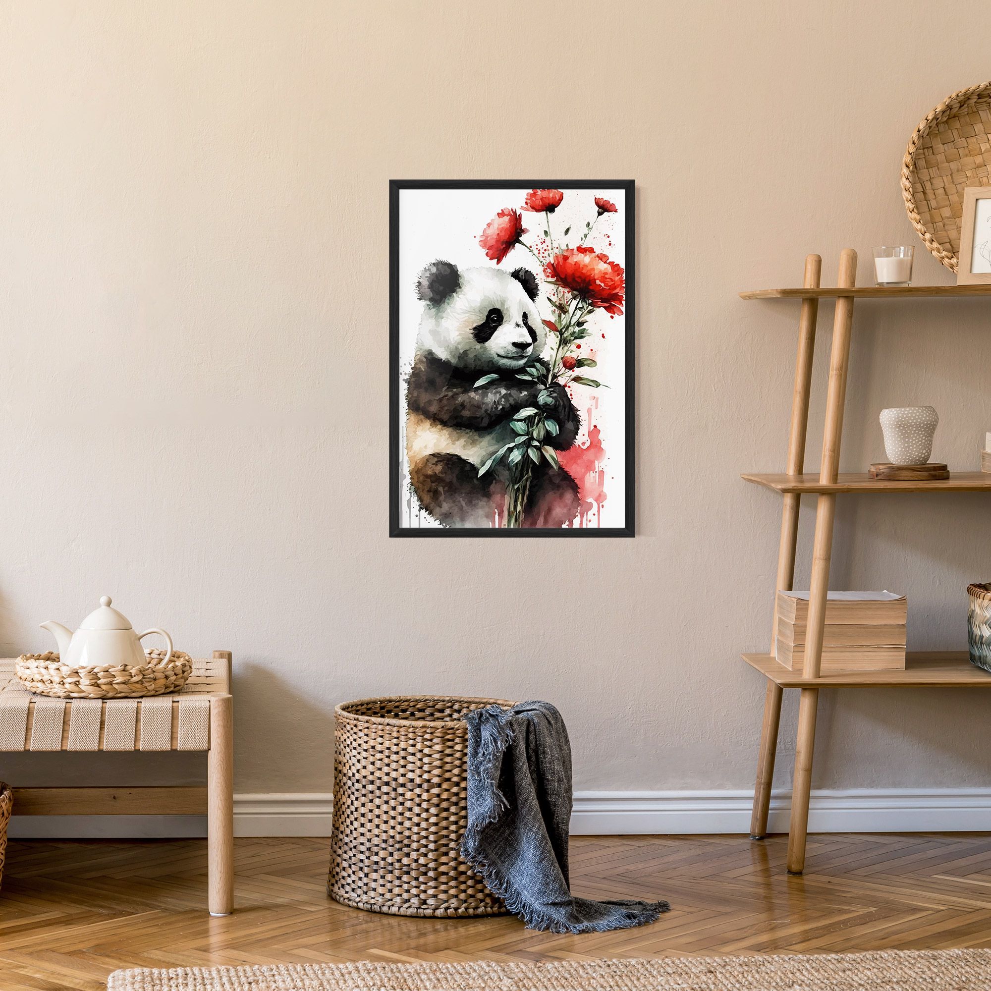 Red Flower Panda mockup 9