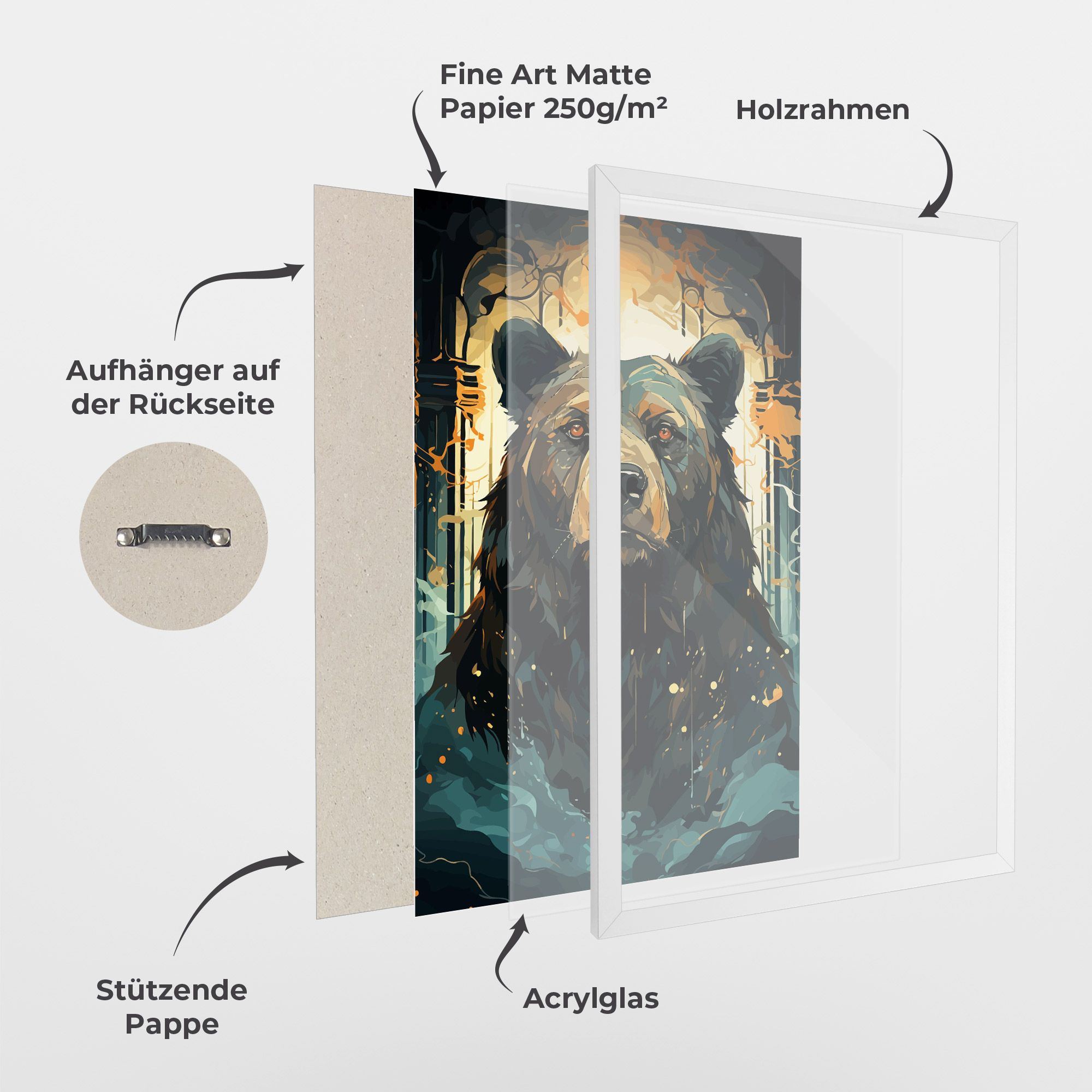 Brown Bear Art mockup 1