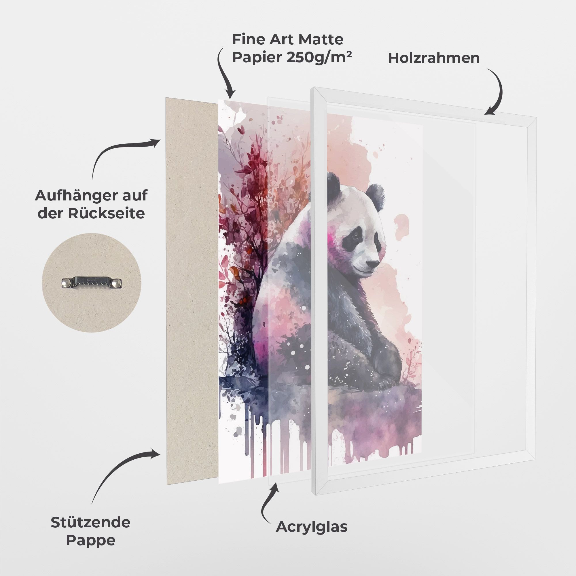 Purple Panda Art mockup 1