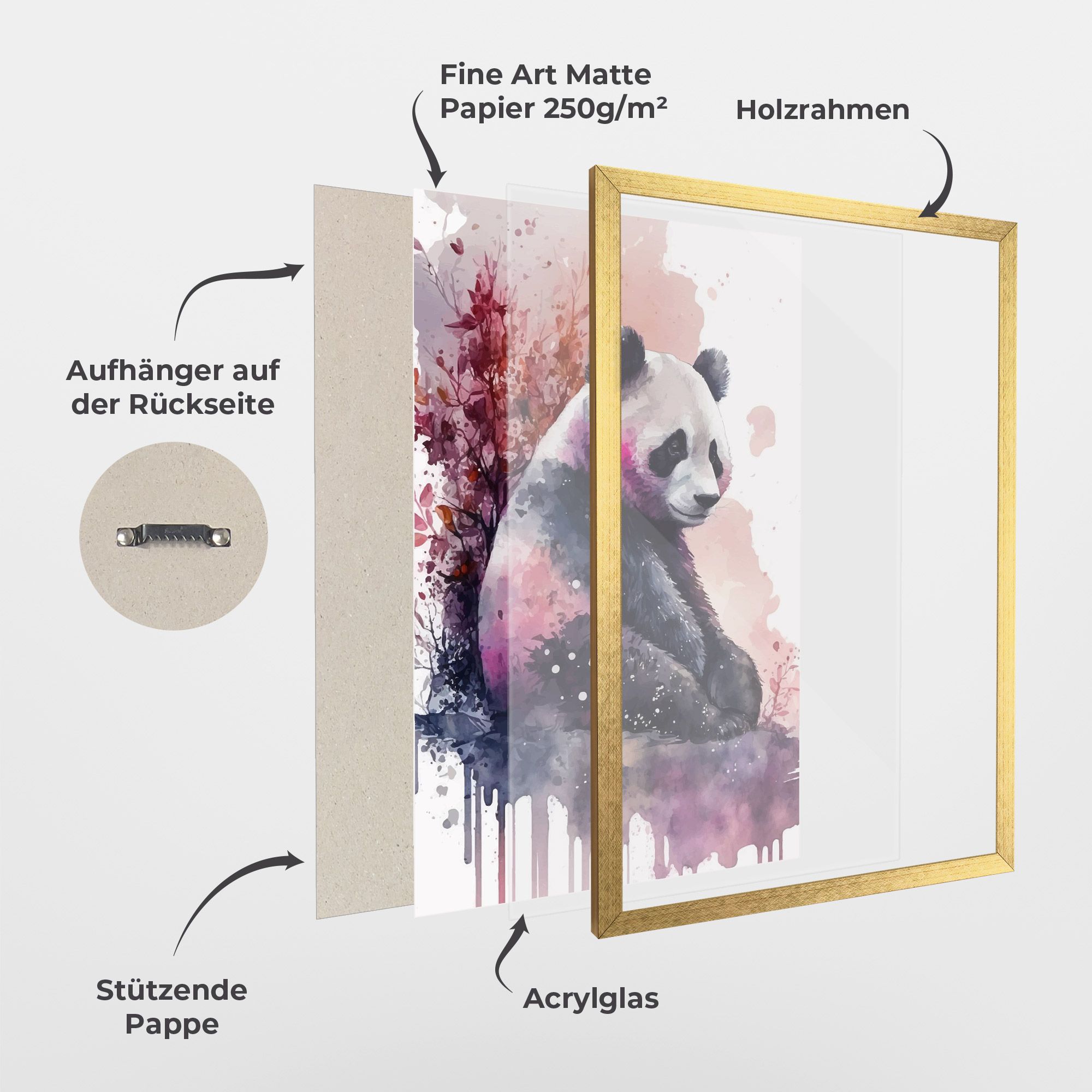 Purple Panda Art mockup 1