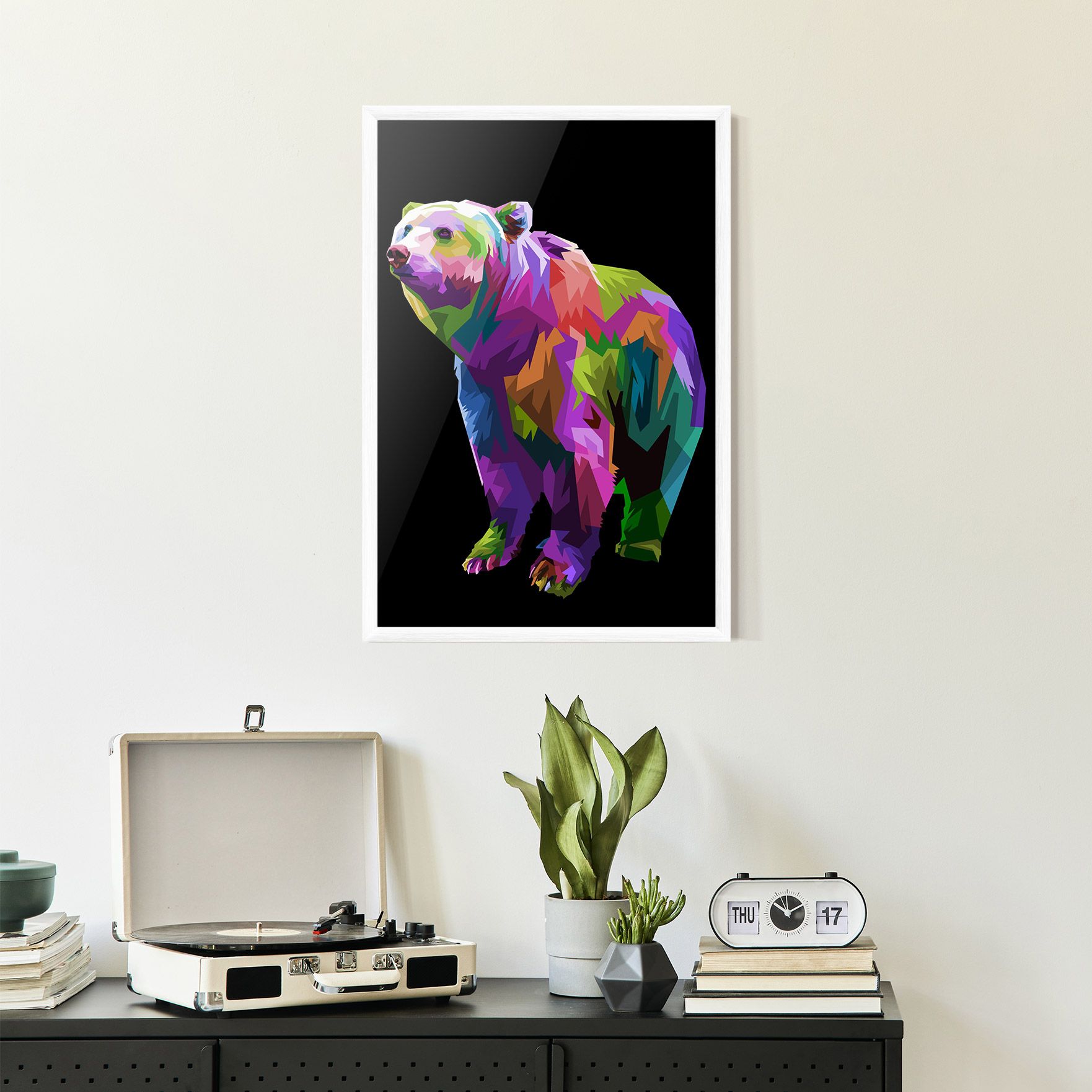 Colorful Icebear mockup 2