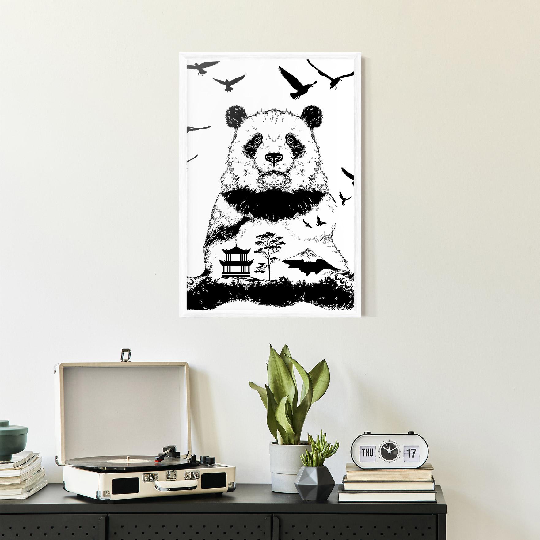 Gerahmte Poster Panda Bear mockup 2