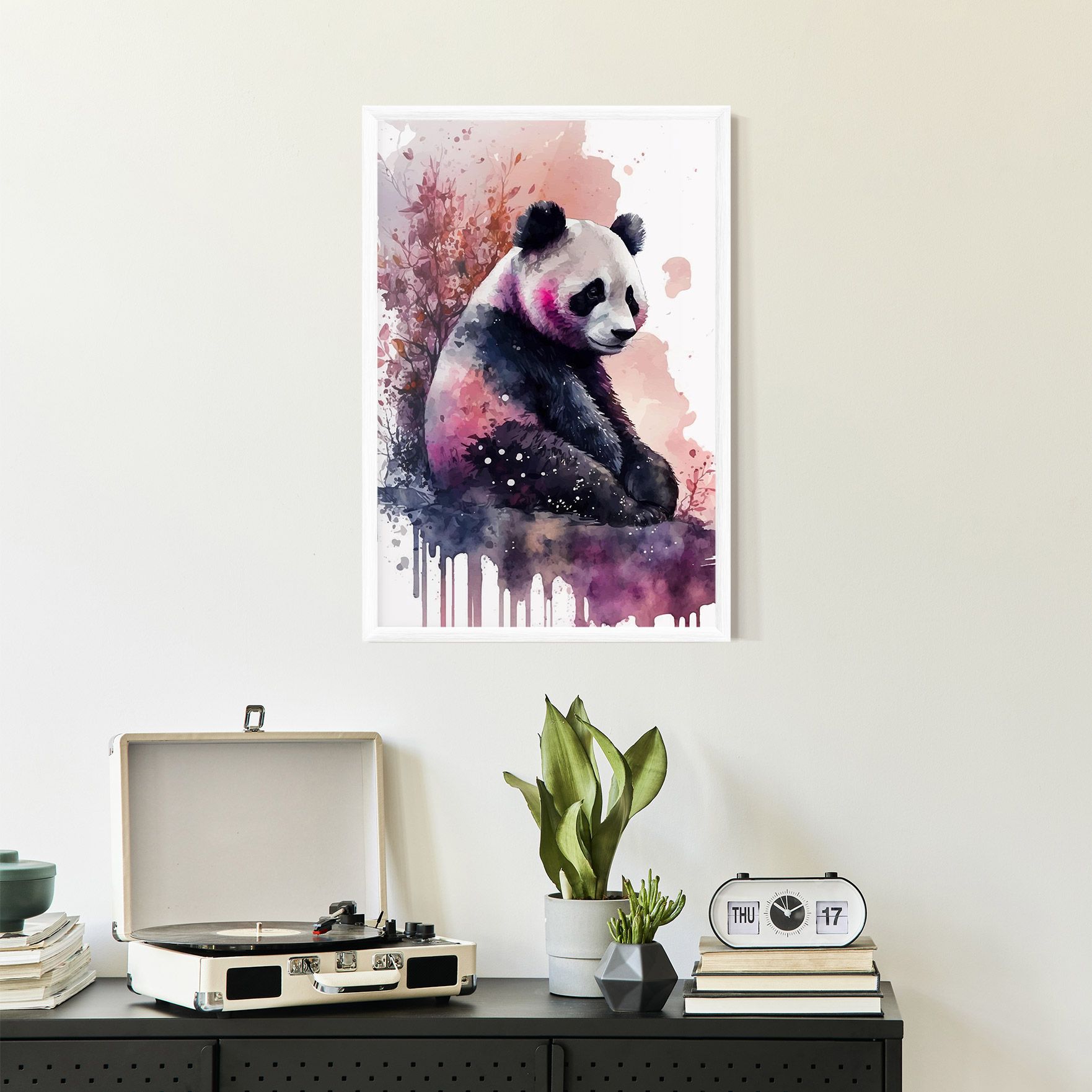 Purple Panda Art mockup 2