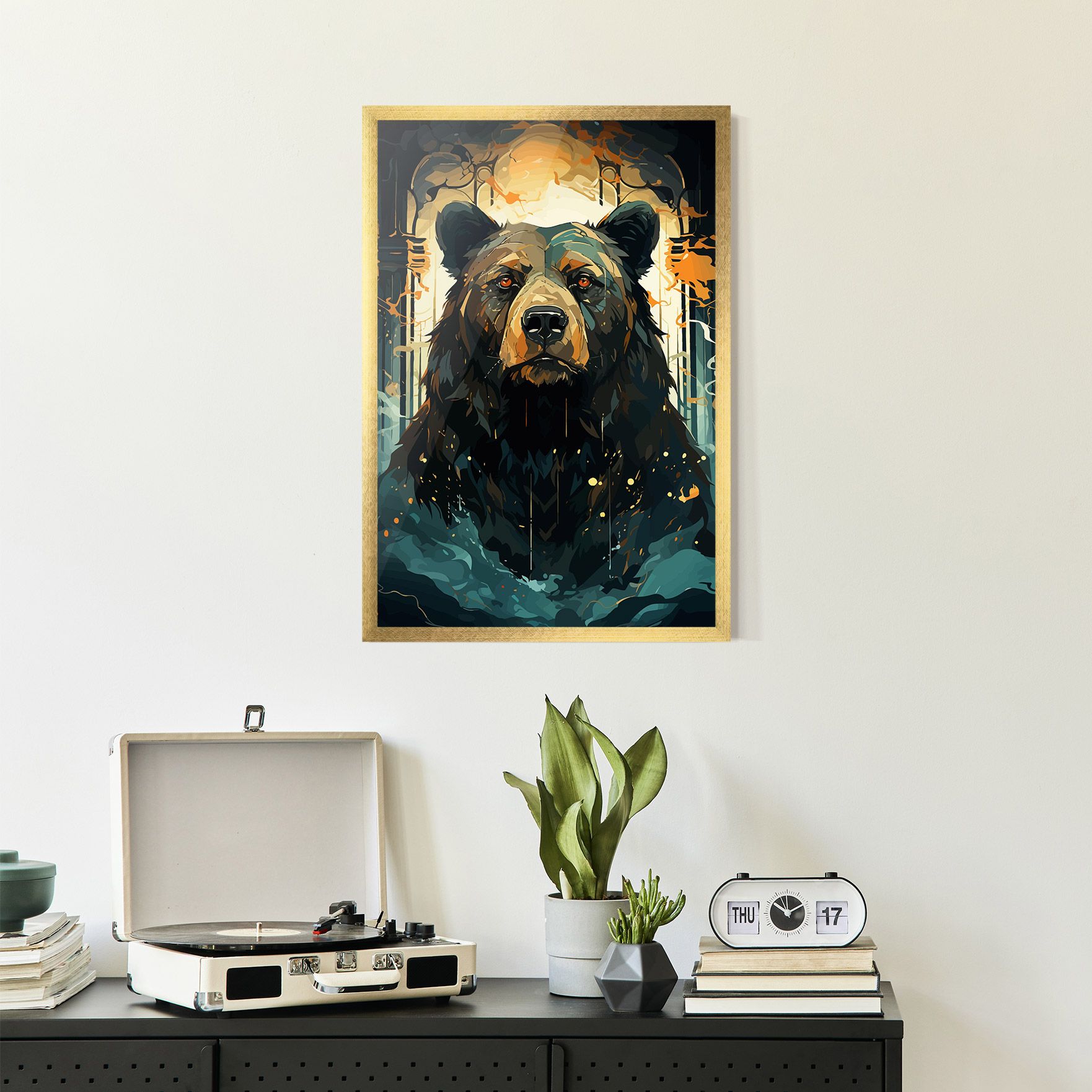 Brown Bear Art mockup 2