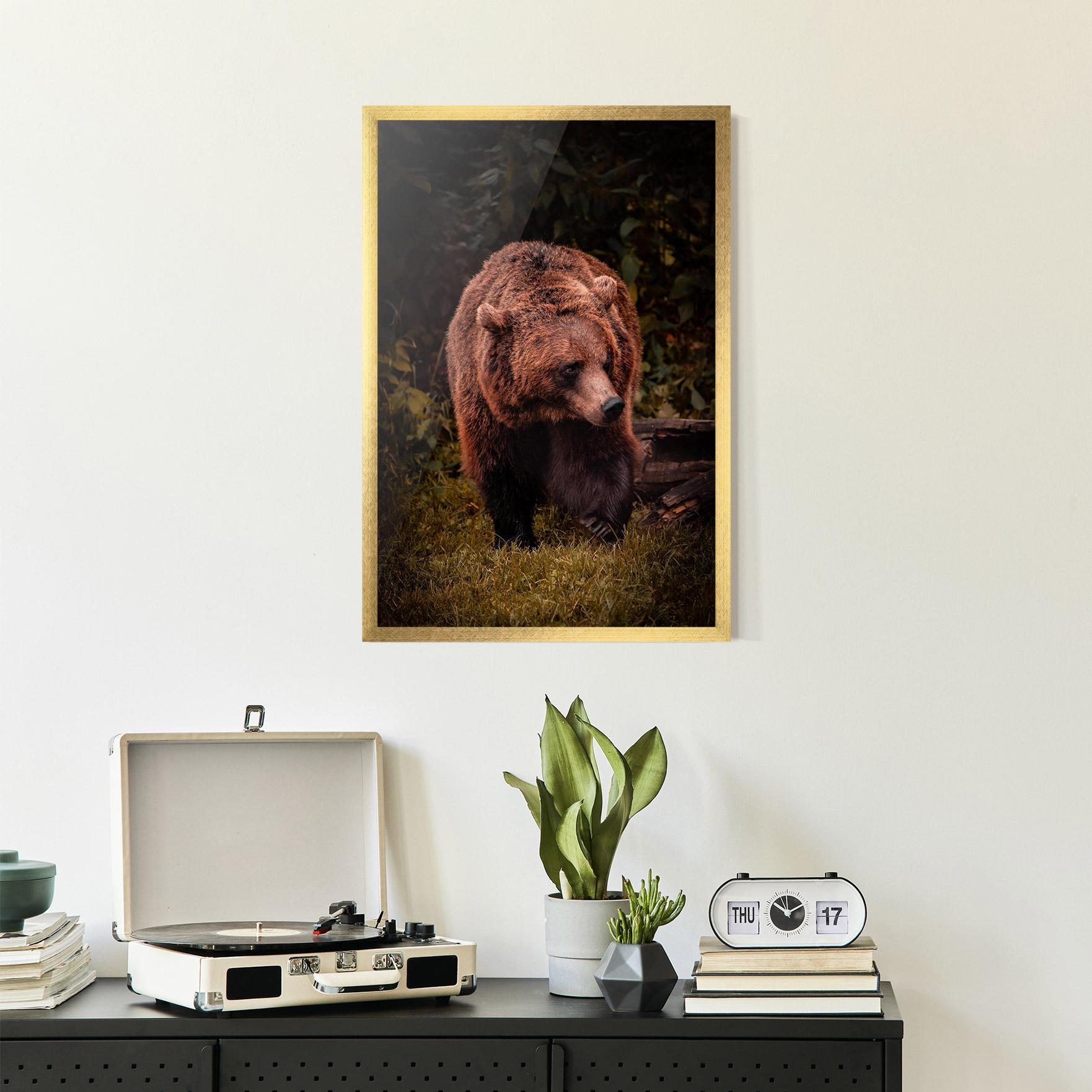 Gerahmte Poster Brown Bear mockup 2