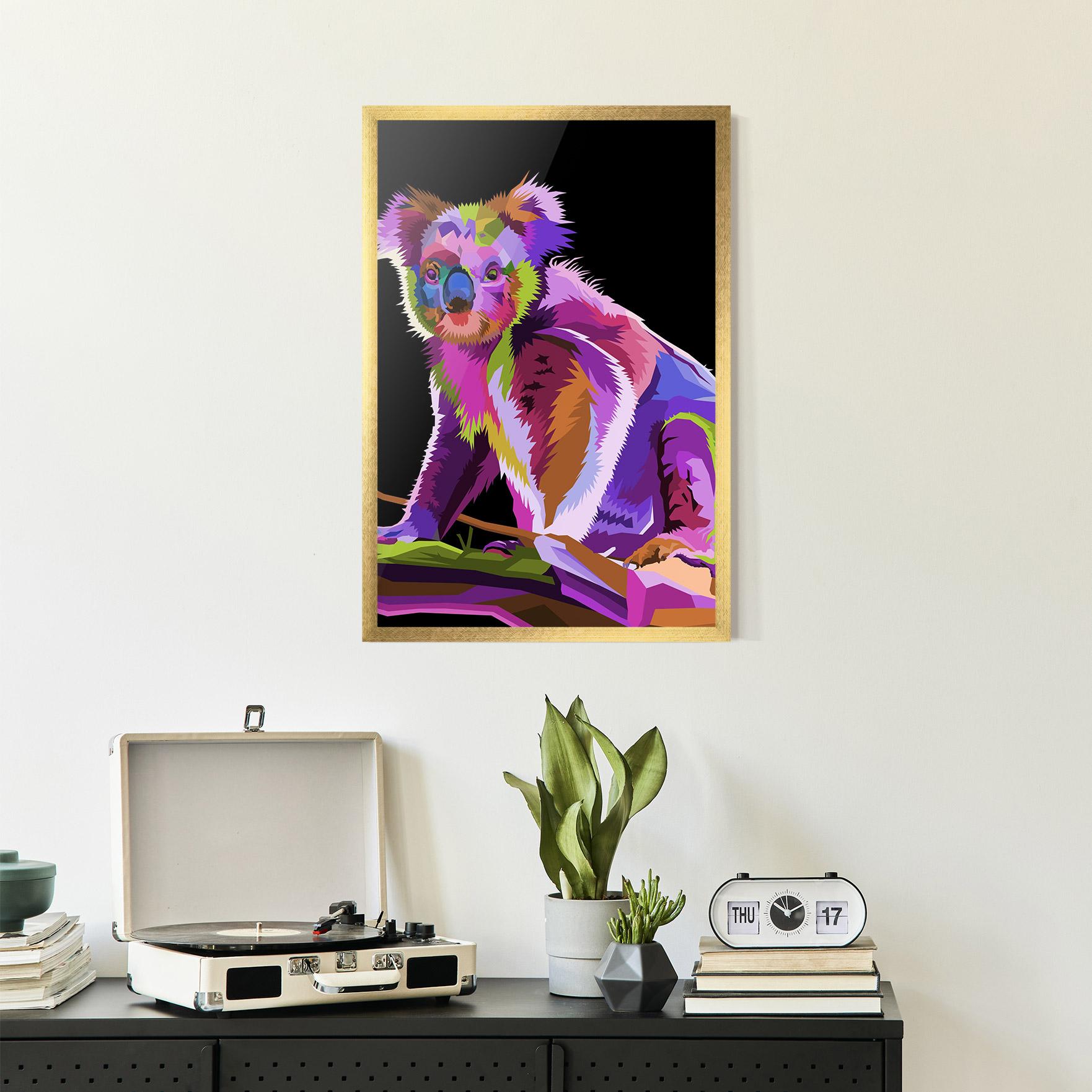 Gerahmte Poster Koala Art mockup 2