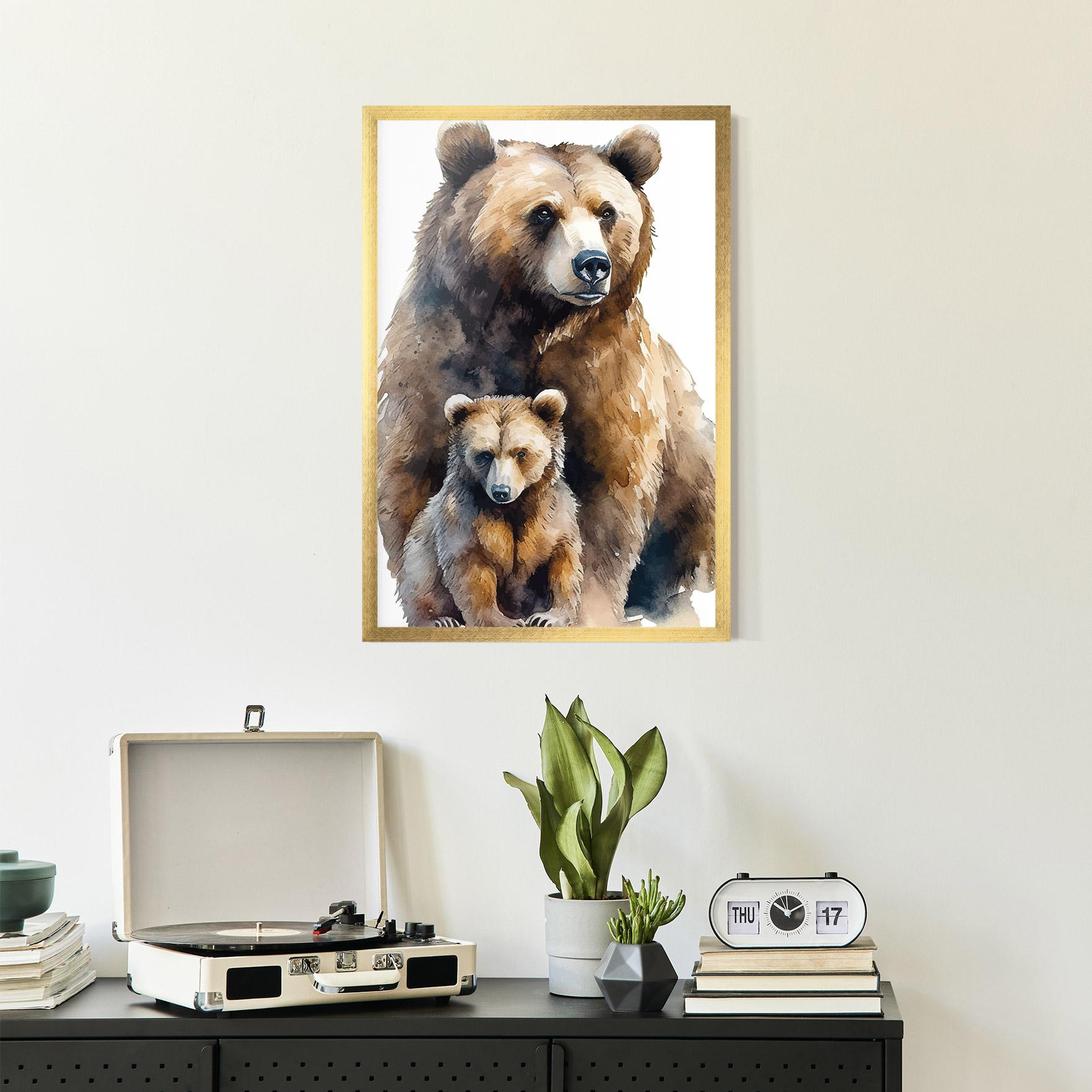 Gerahmte Poster Mama Bear mockup 2