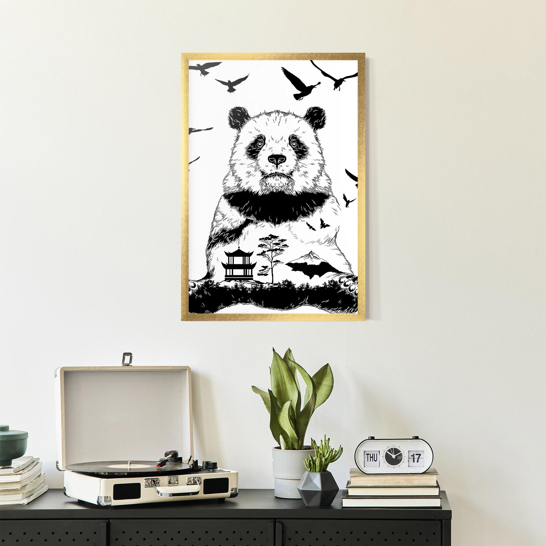 Gerahmte Poster Panda Bear mockup 2