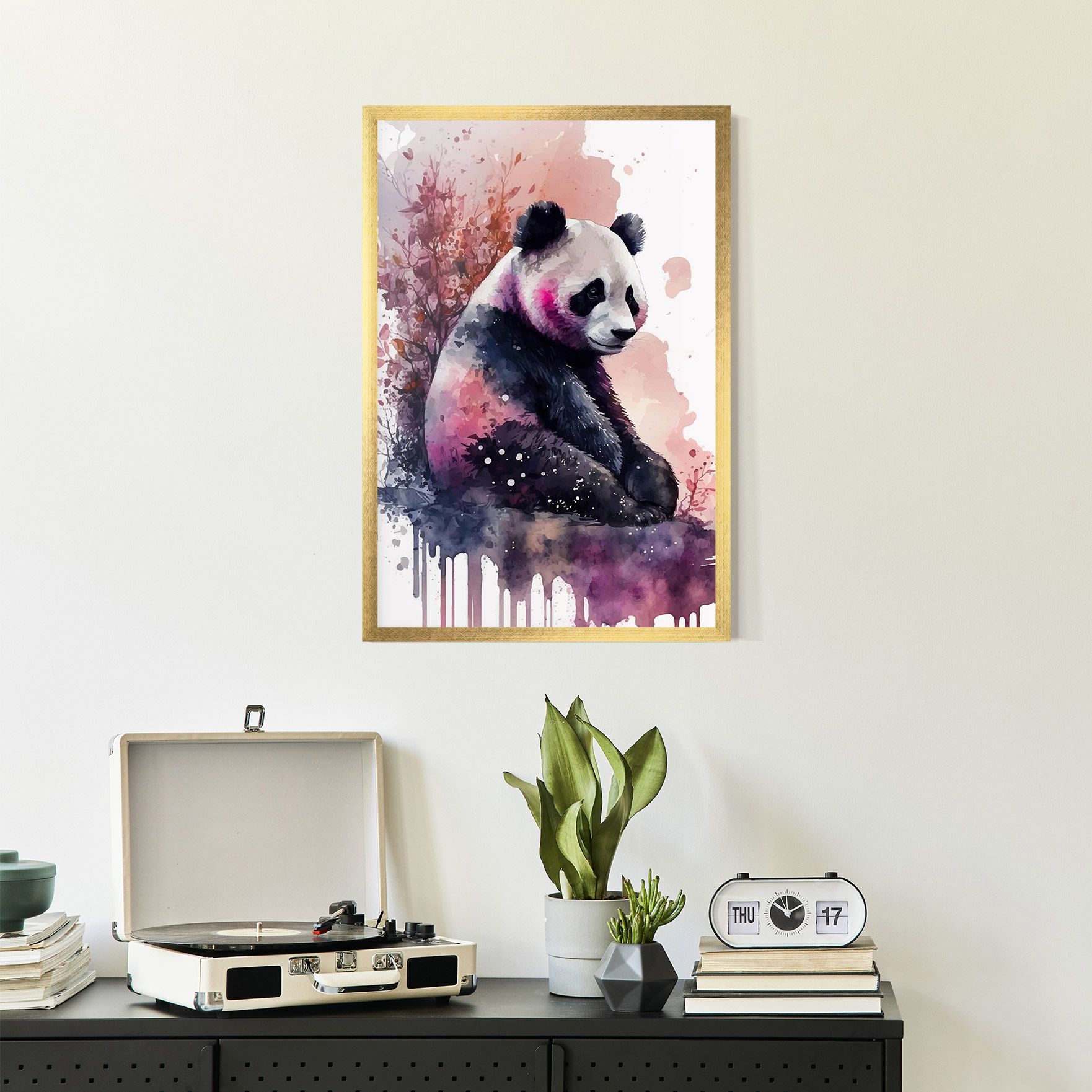 Purple Panda Art mockup 2
