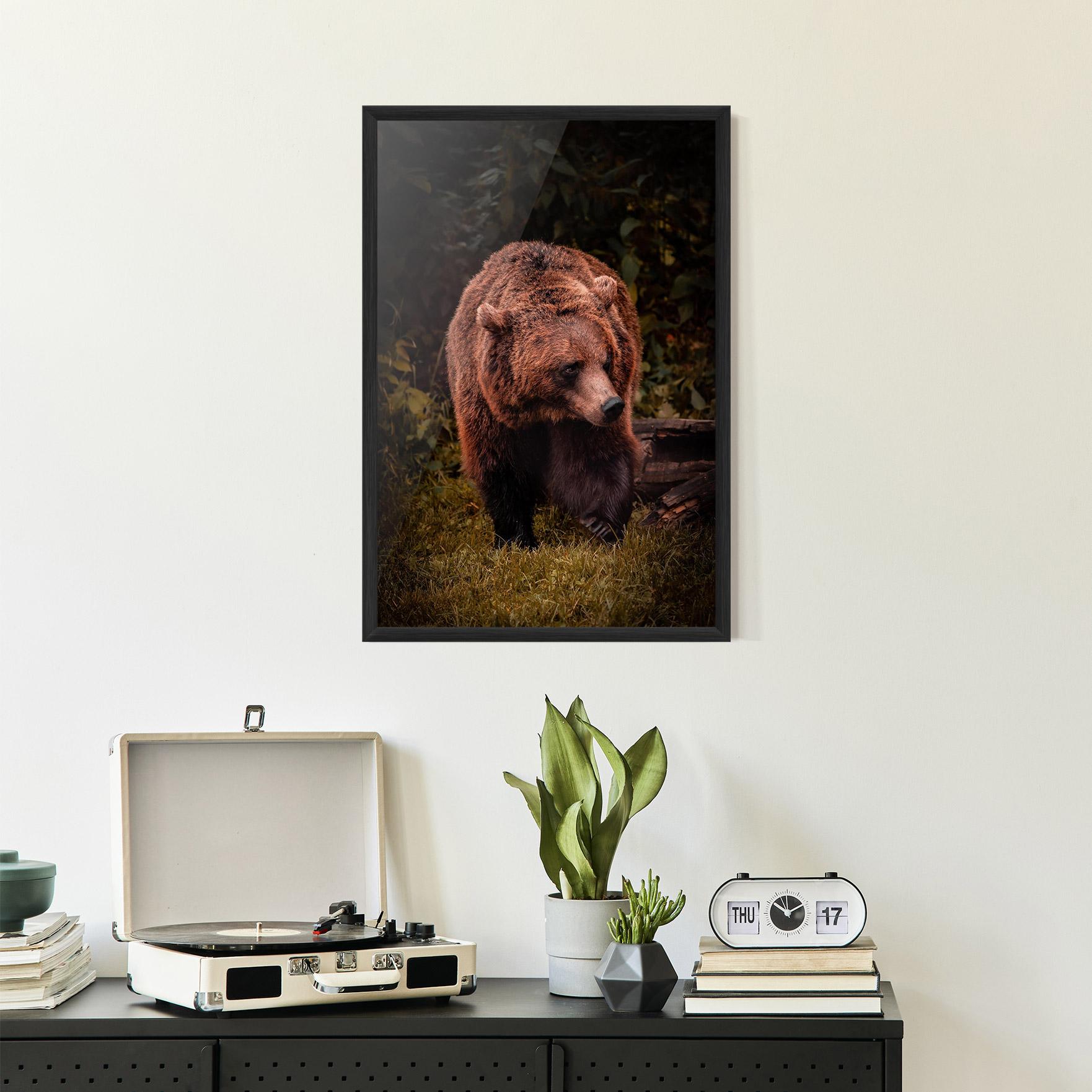 Gerahmte Poster Brown Bear mockup 2