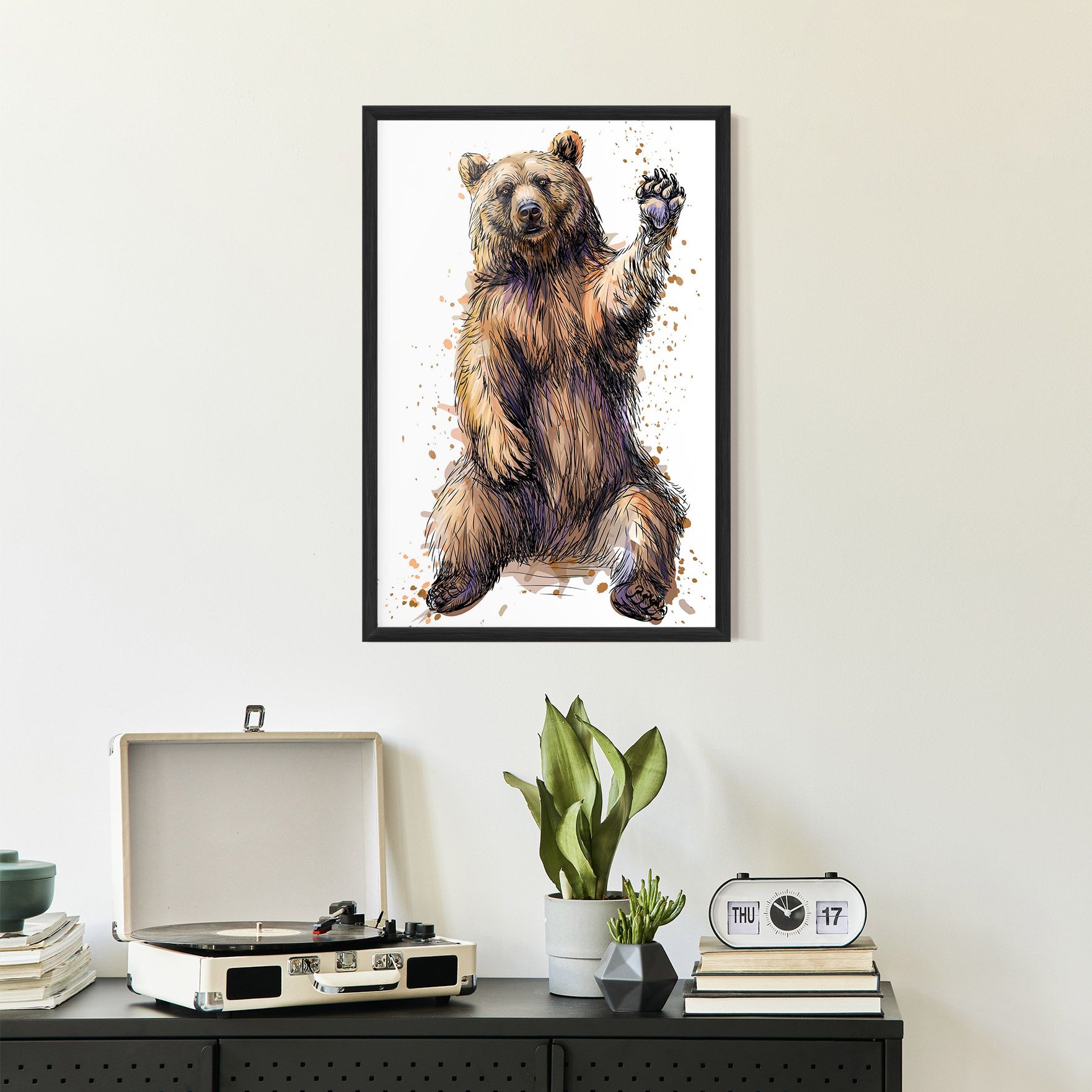 Brown Purple Bear mockup 2