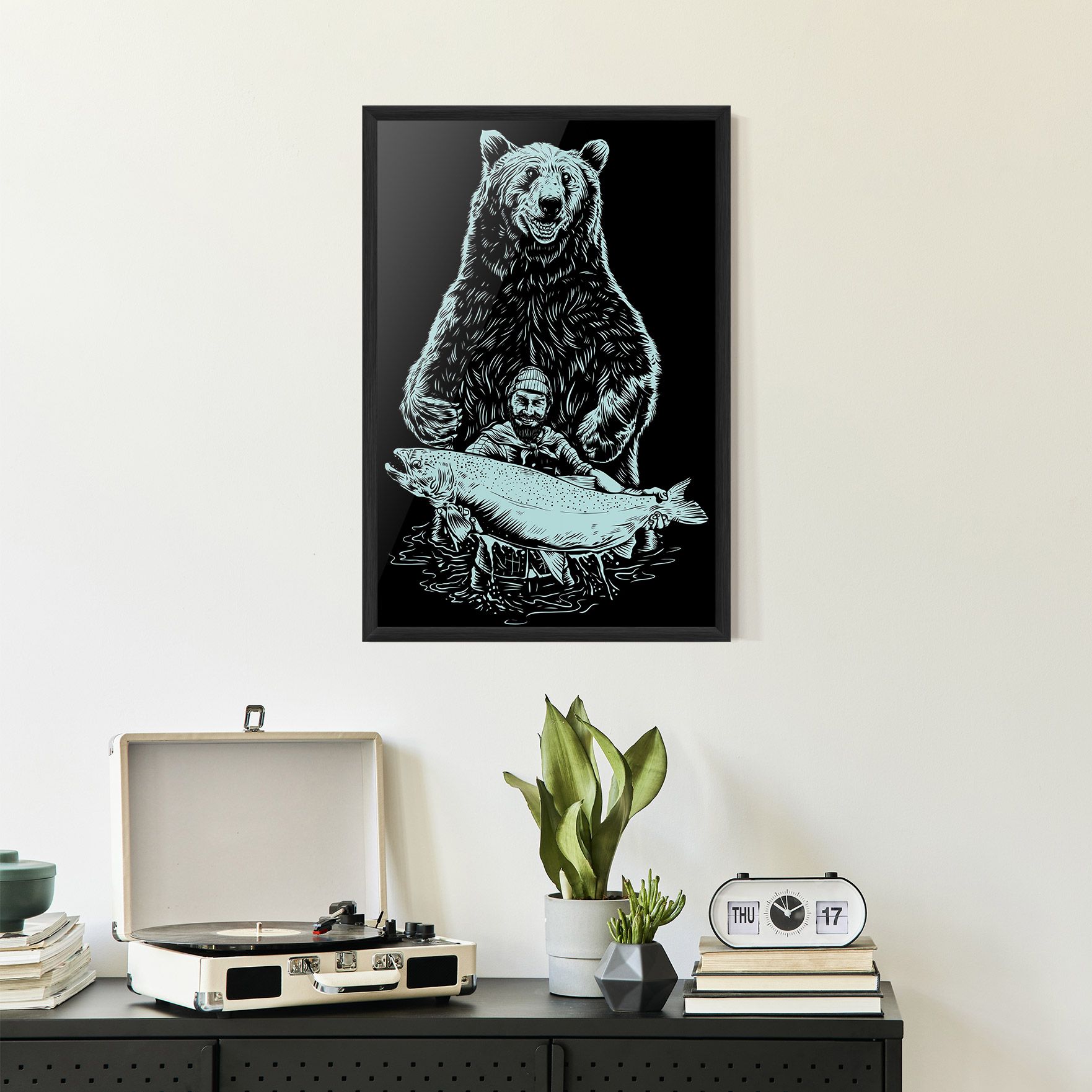 Fishing Bear mockup 2