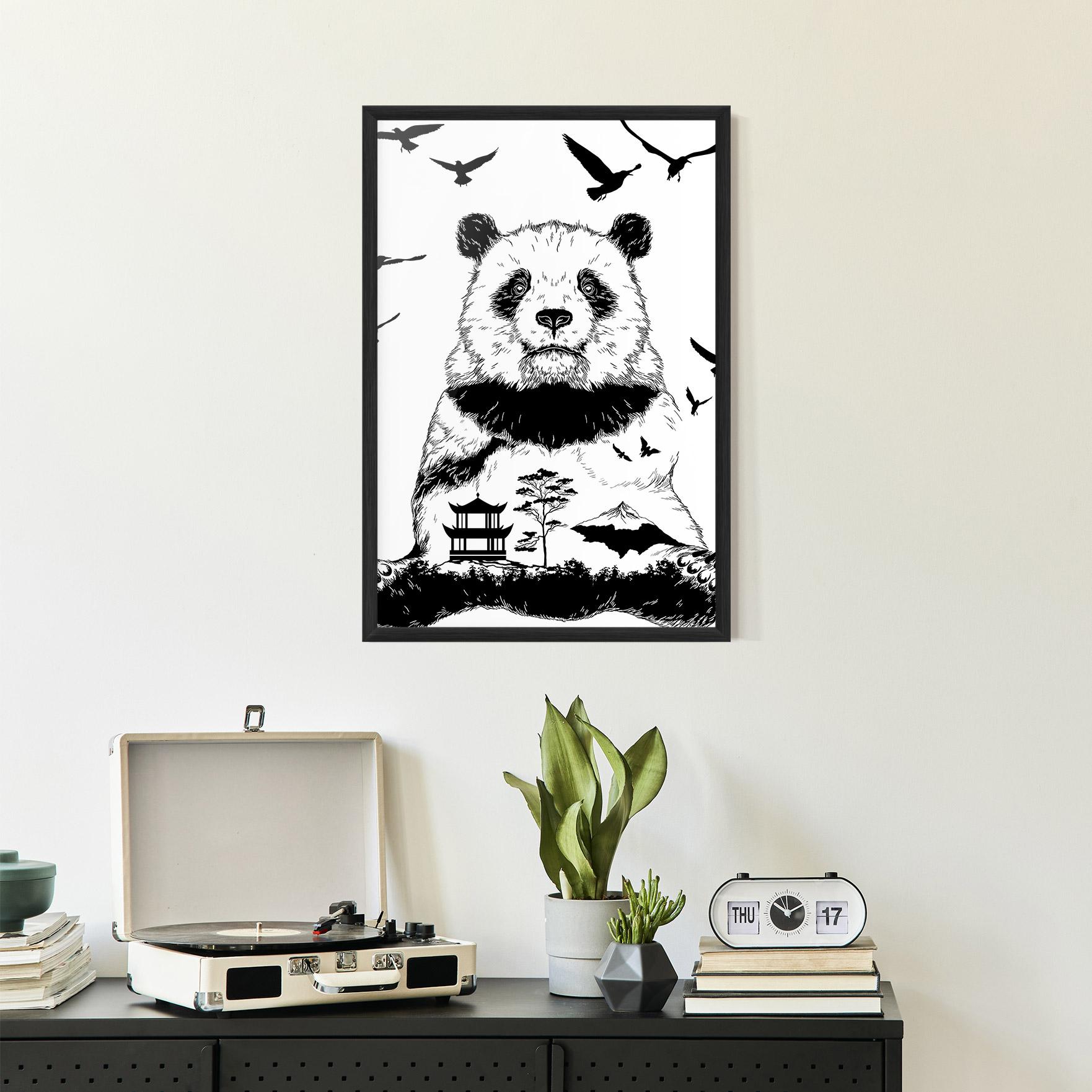 Gerahmte Poster Panda Bear mockup 2