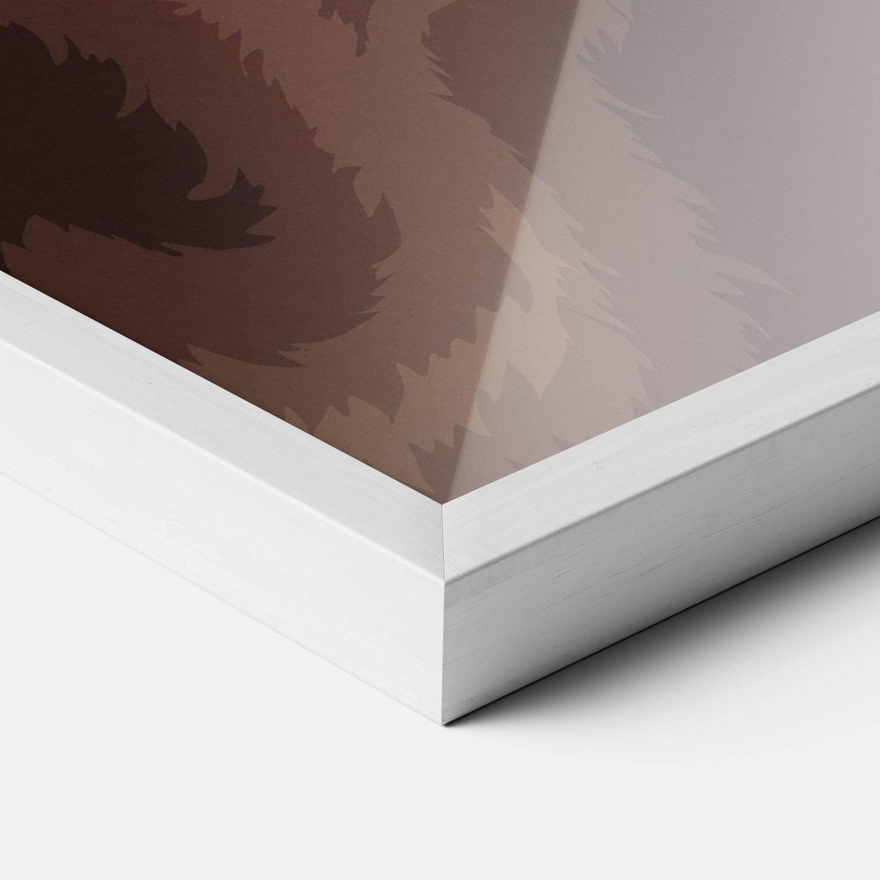 Gerahmte Poster Bear Bone Art mockup 3