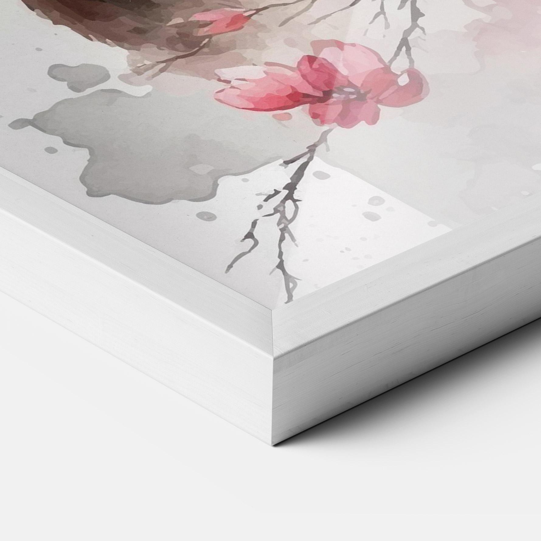 Gerahmte Poster Blossom Panda mockup 3