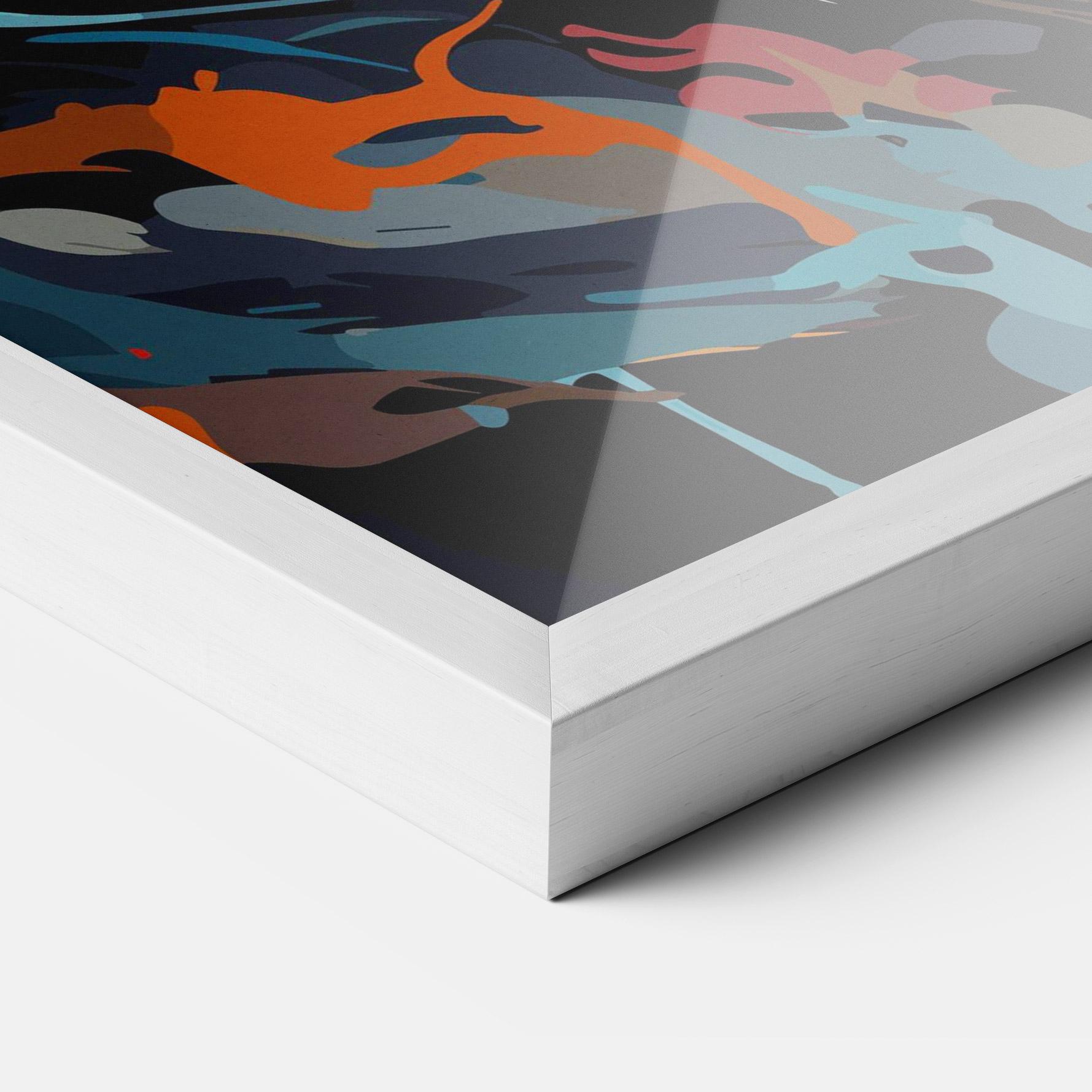 Gerahmte Poster Cream Color Bear mockup 3