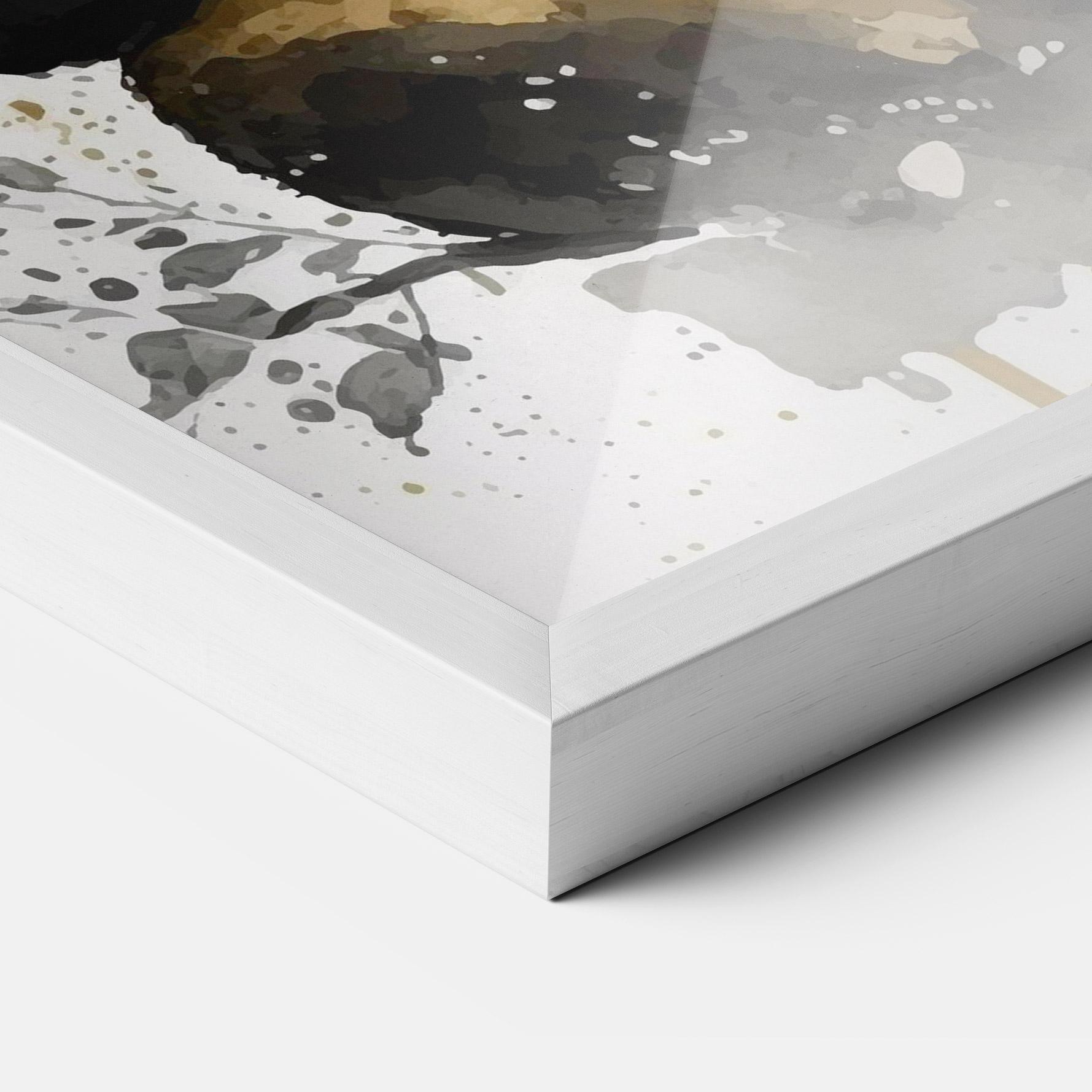 Gerahmte Poster Gold Panda Art mockup 3