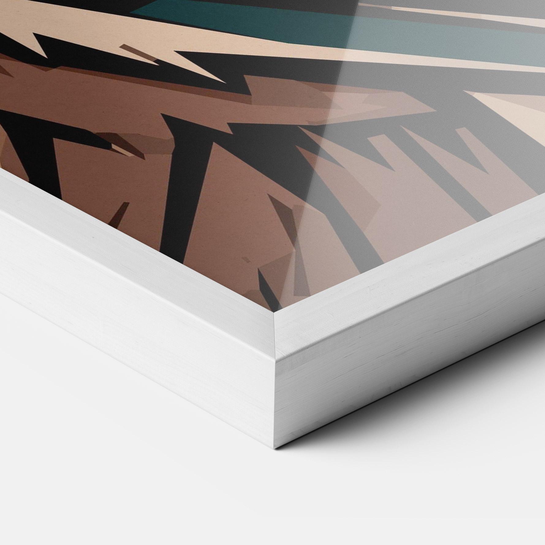 Gerahmte Poster Grizzly Art mockup 3