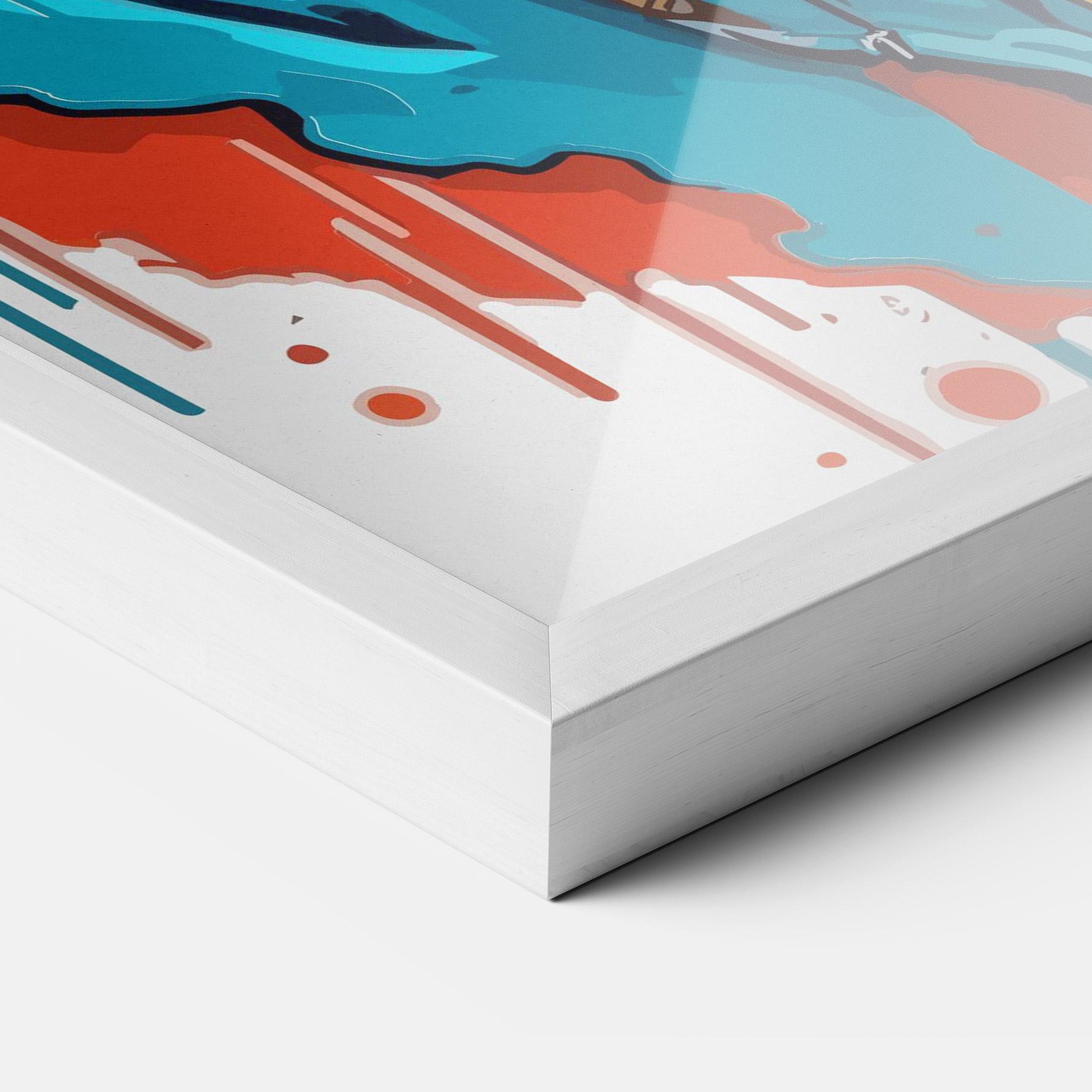 Gerahmte Poster Music Panda mockup 3