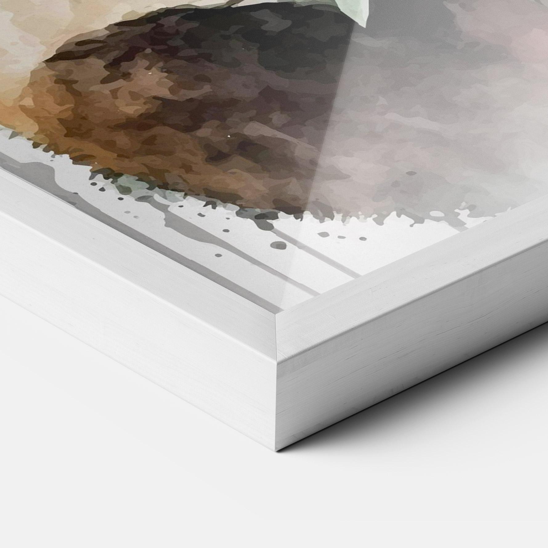 Gerahmte Poster Red Flower Panda mockup 3