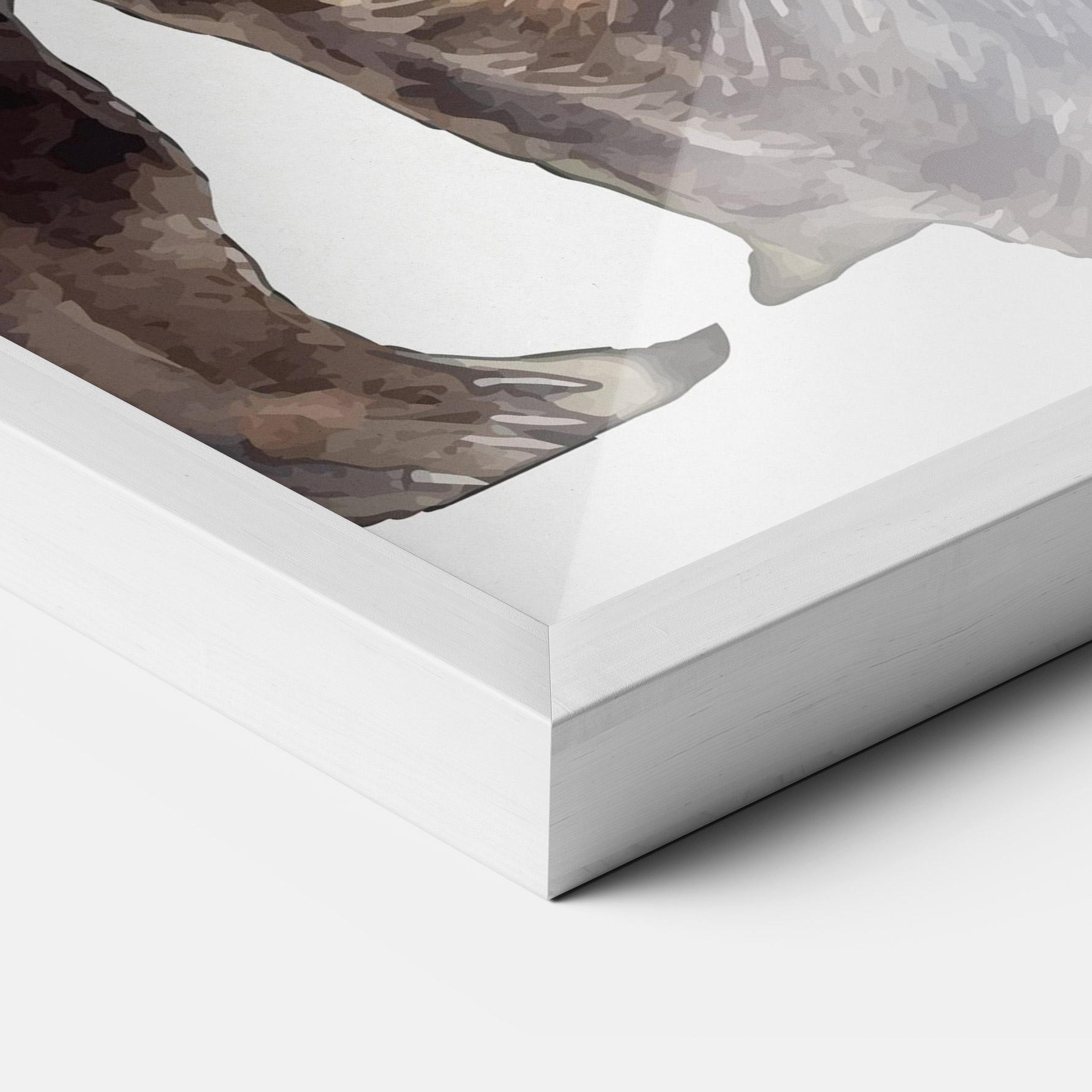 Gerahmte Poster Watercolor Bear Art mockup 3