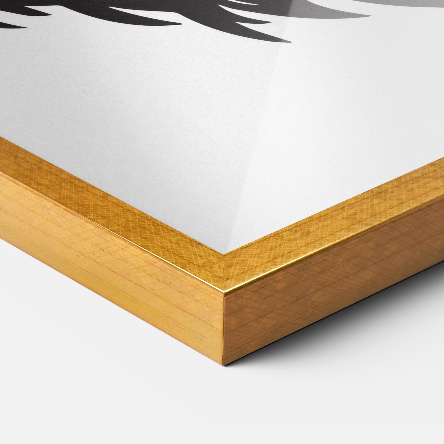 Gerahmte Poster Bear Black Head mockup 3