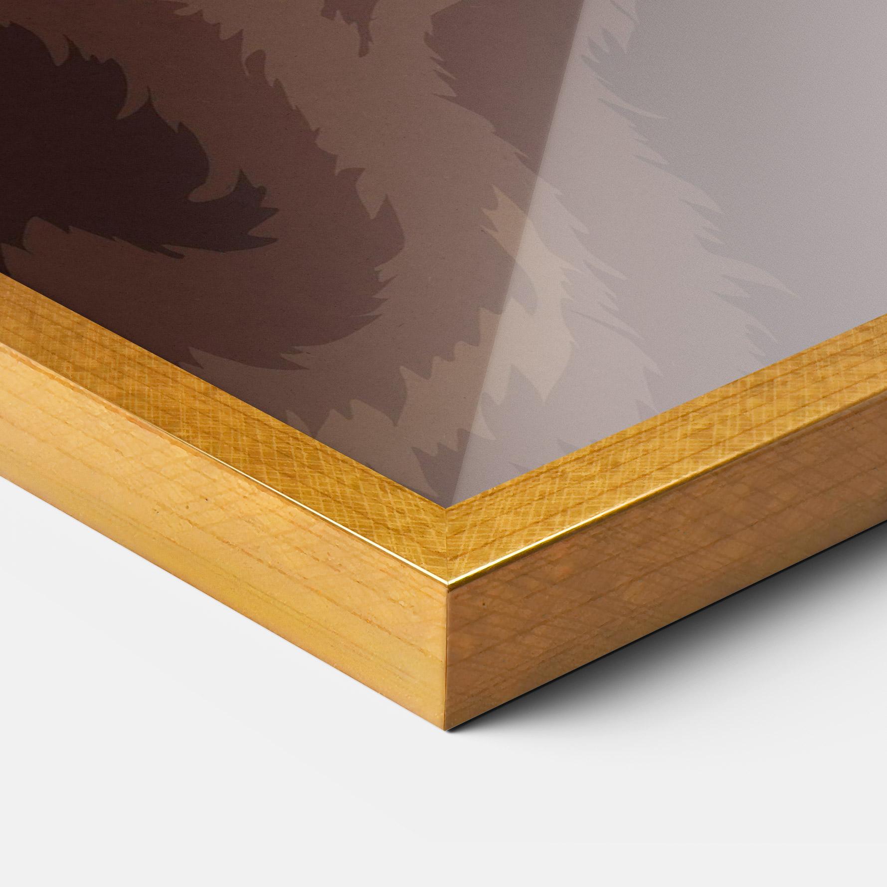 Gerahmte Poster Bear Bone Art mockup 3