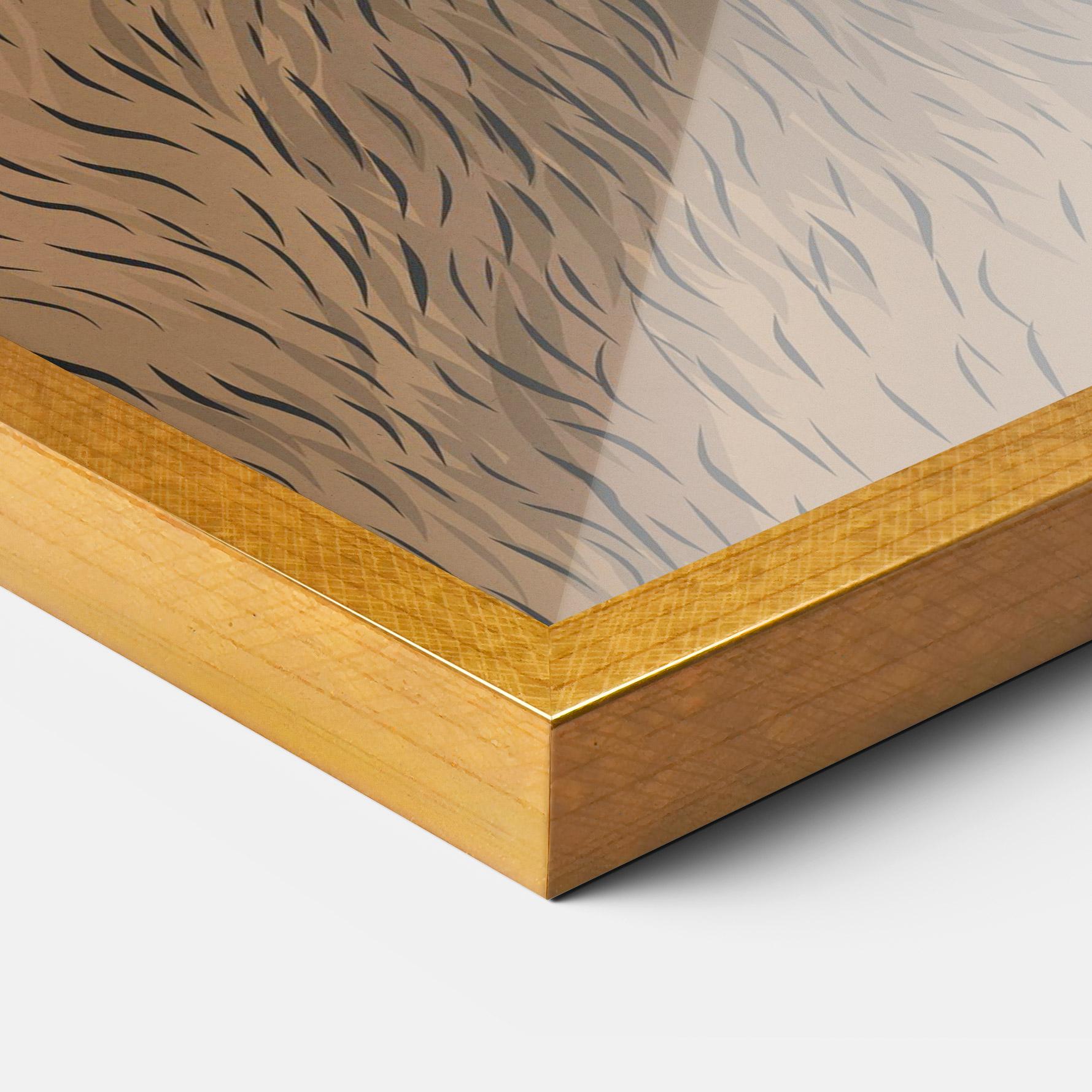 Gerahmte Poster Bear Singing mockup 3