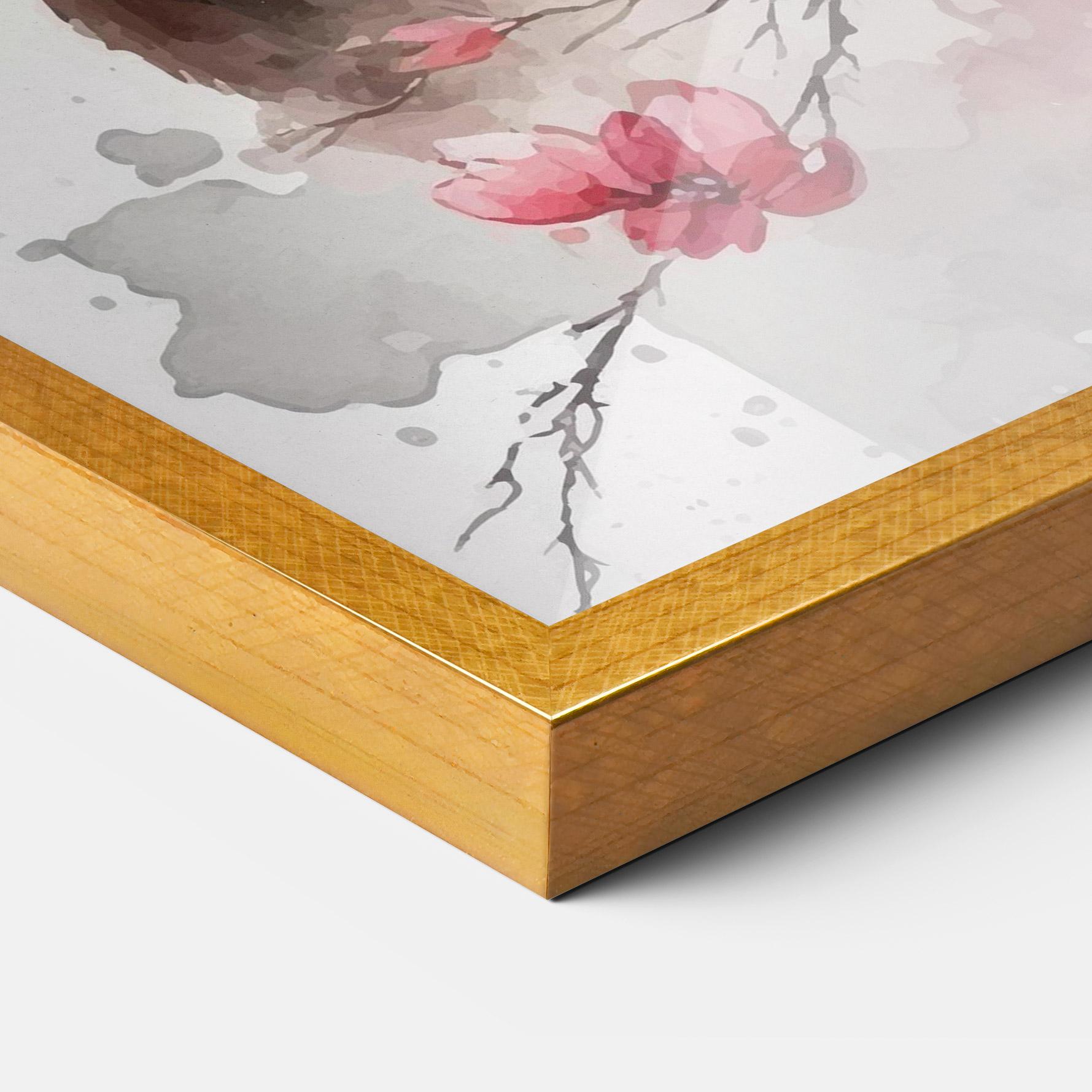 Gerahmte Poster Blossom Panda mockup 3