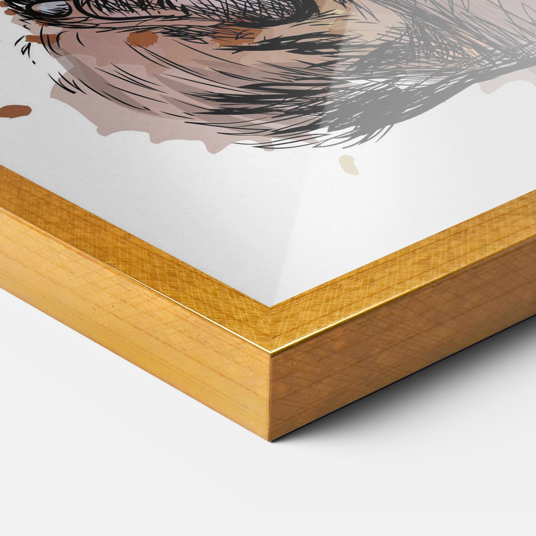 Gerahmte Poster Butterfly Bear mockup 3