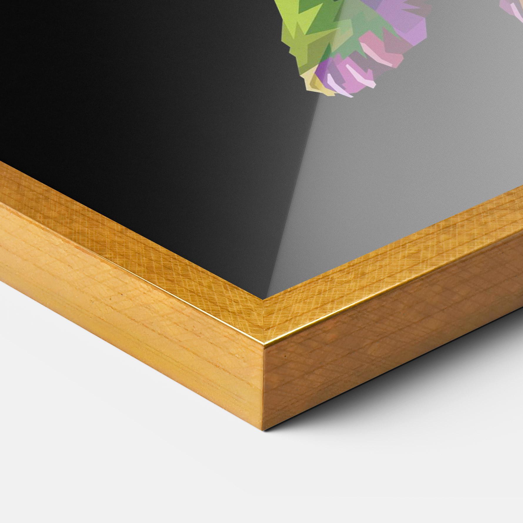 Gerahmte Poster Colorful Icebear mockup 3