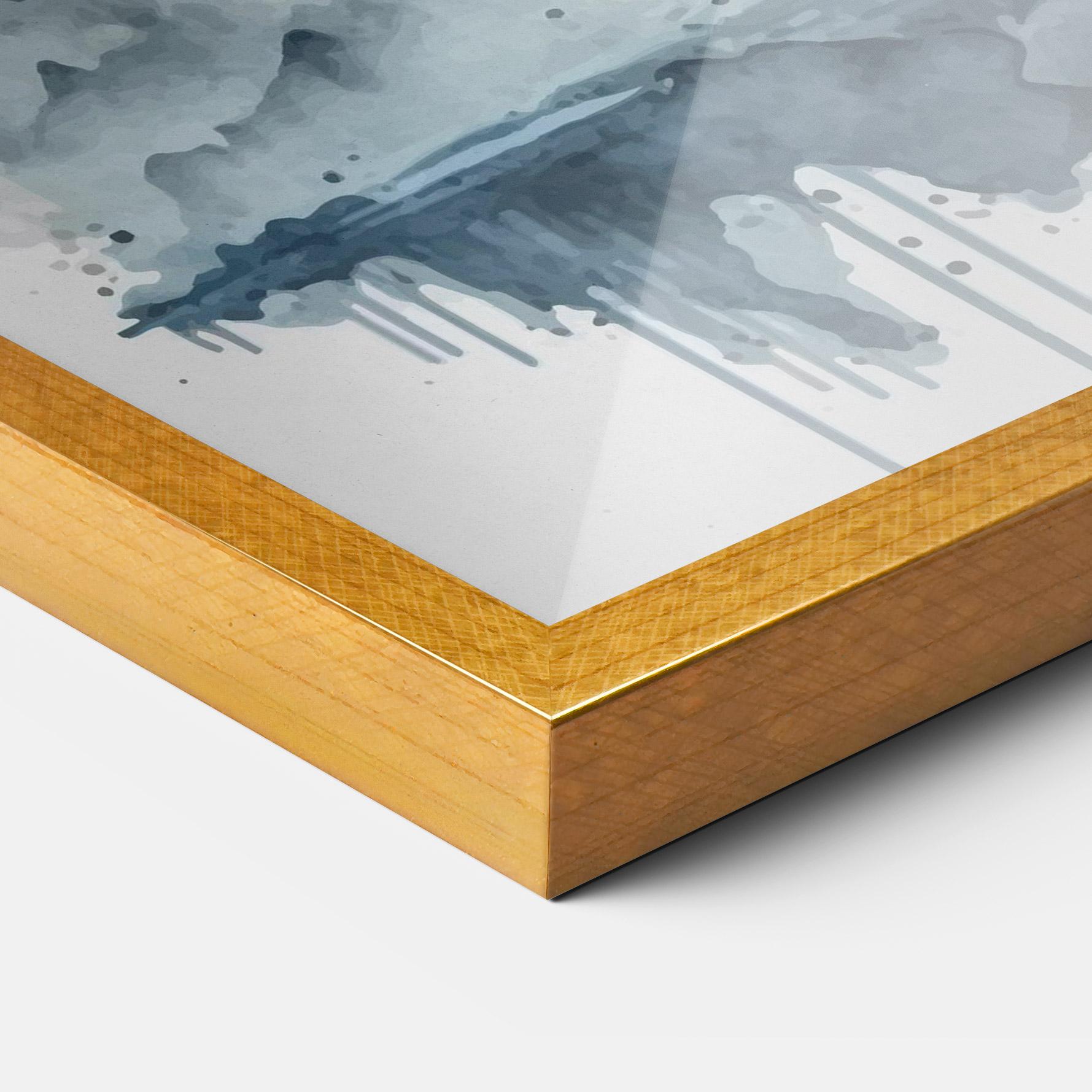 Gerahmte Poster Panda Art mockup 3