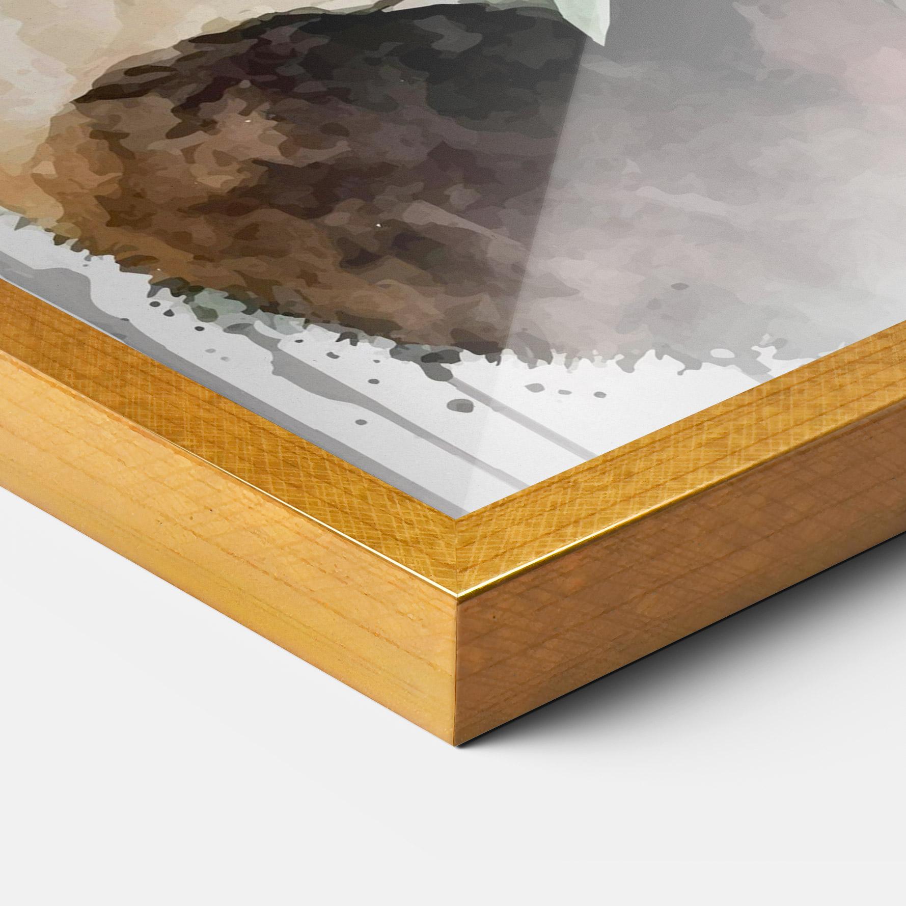 Gerahmte Poster Red Flower Panda mockup 3