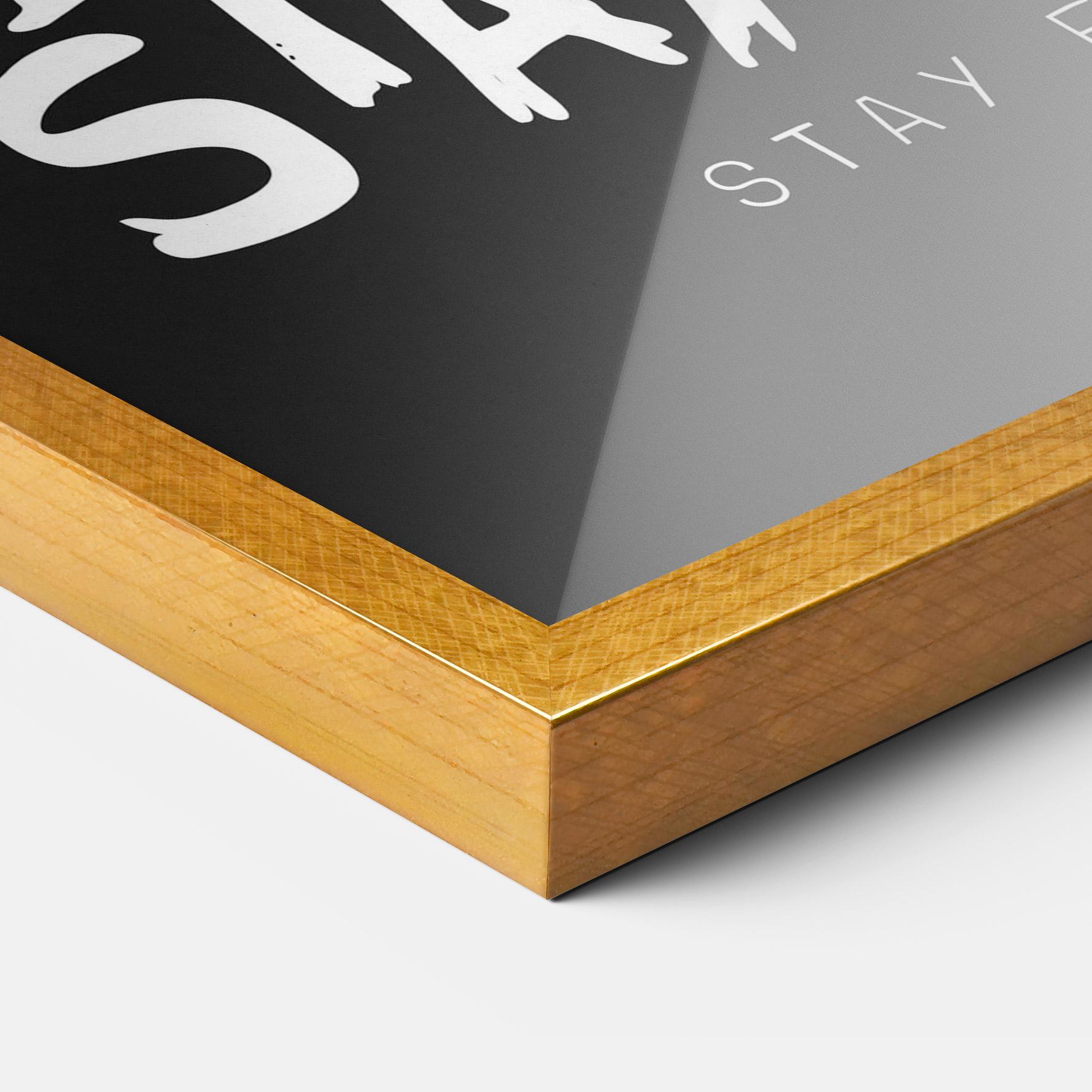 Gerahmte Poster Stay High mockup 3