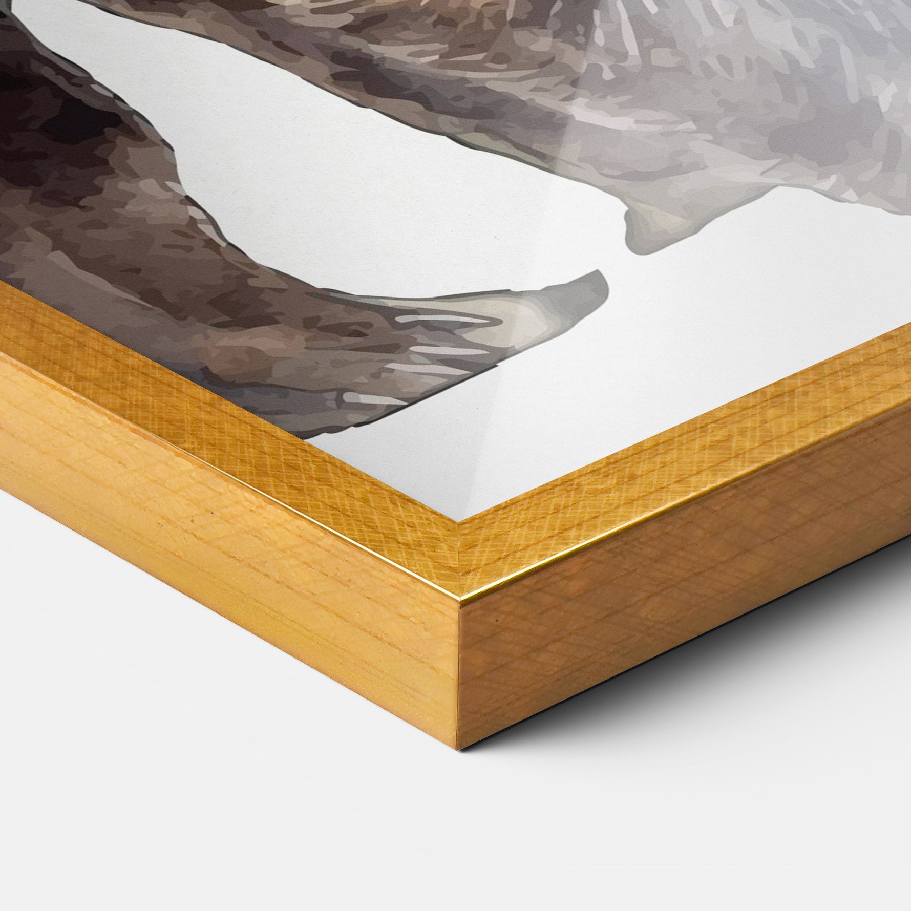 Watercolor Bear Art mockup 3