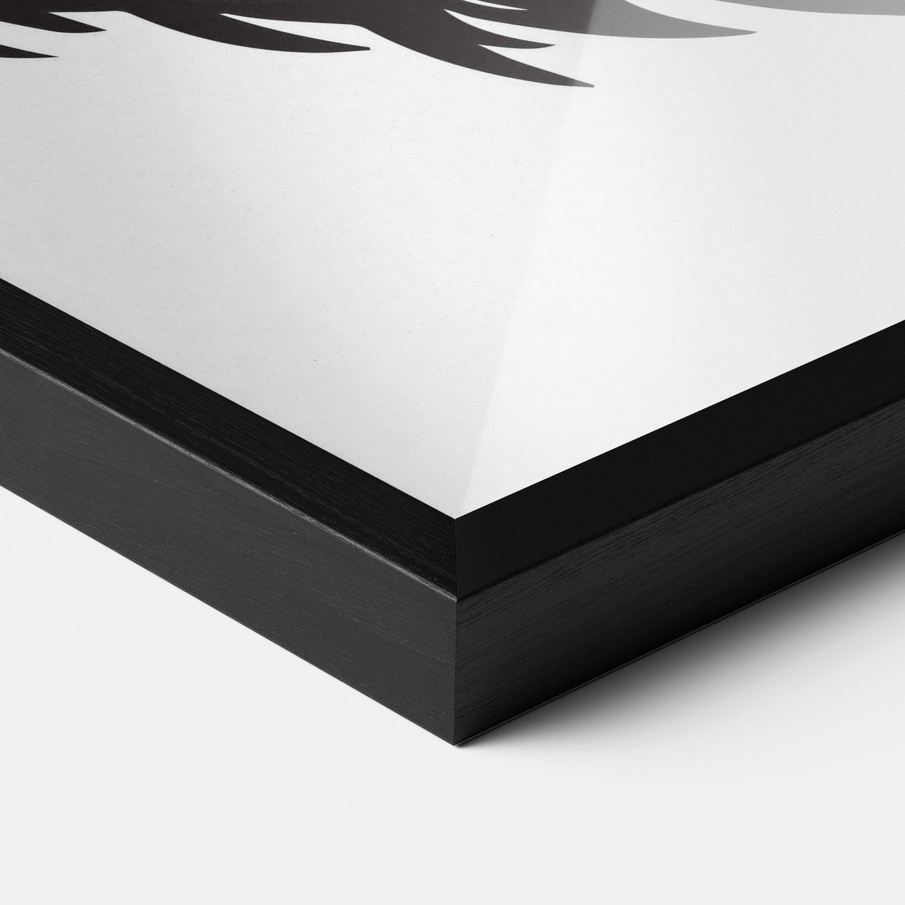 Gerahmte Poster Bear Black Head mockup 3