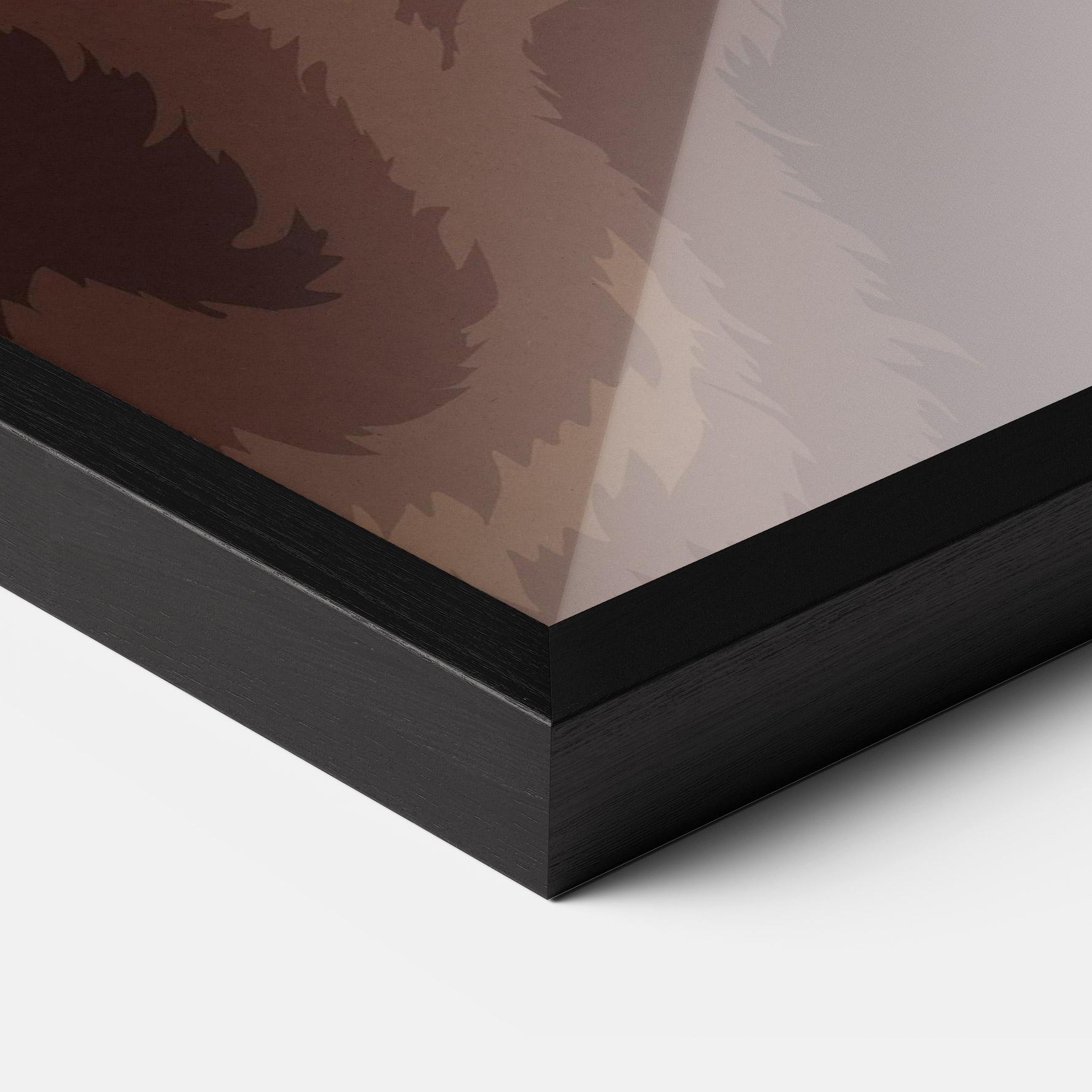 Gerahmte Poster Bear Bone Art mockup 3